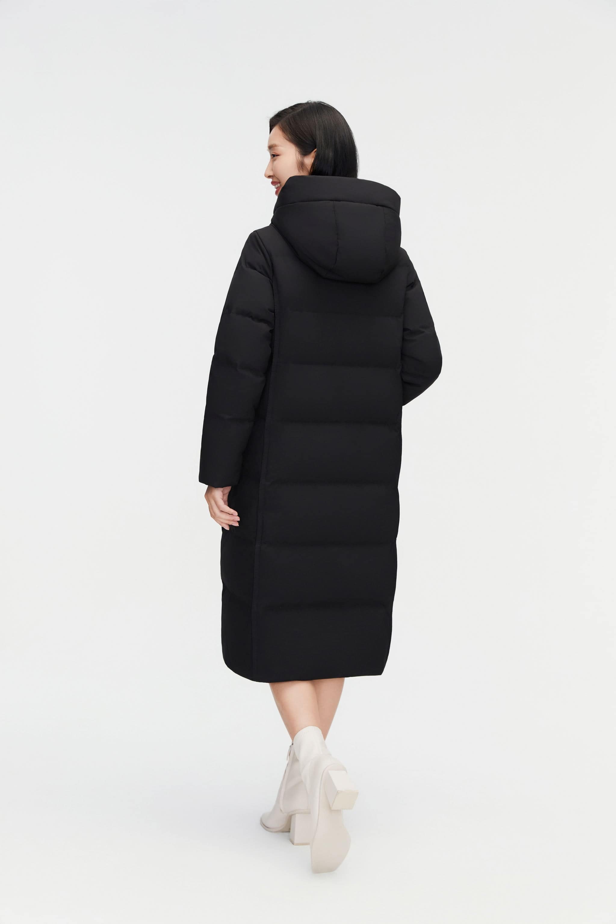 BOSIDENG 2023 Women's Classic Casual Full Length Down Coat 5176