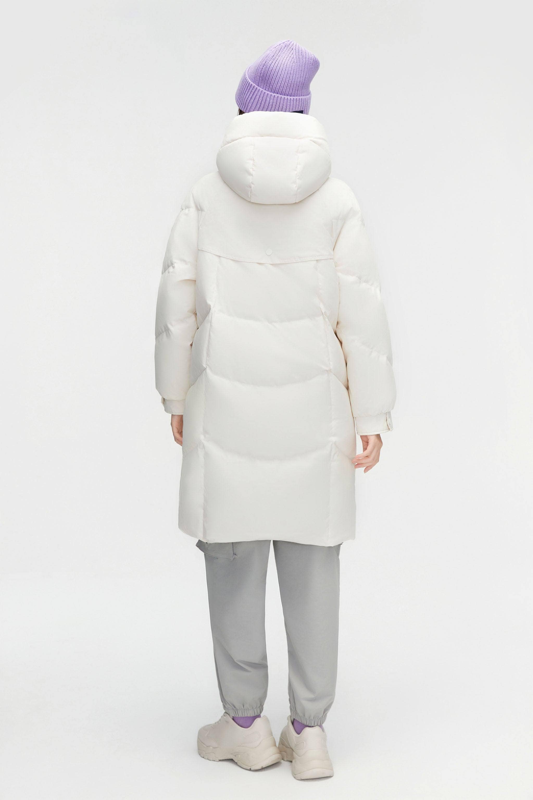 BOSIDENG 2023 Women's Classic Down Coat with Hood 5252 Jacket