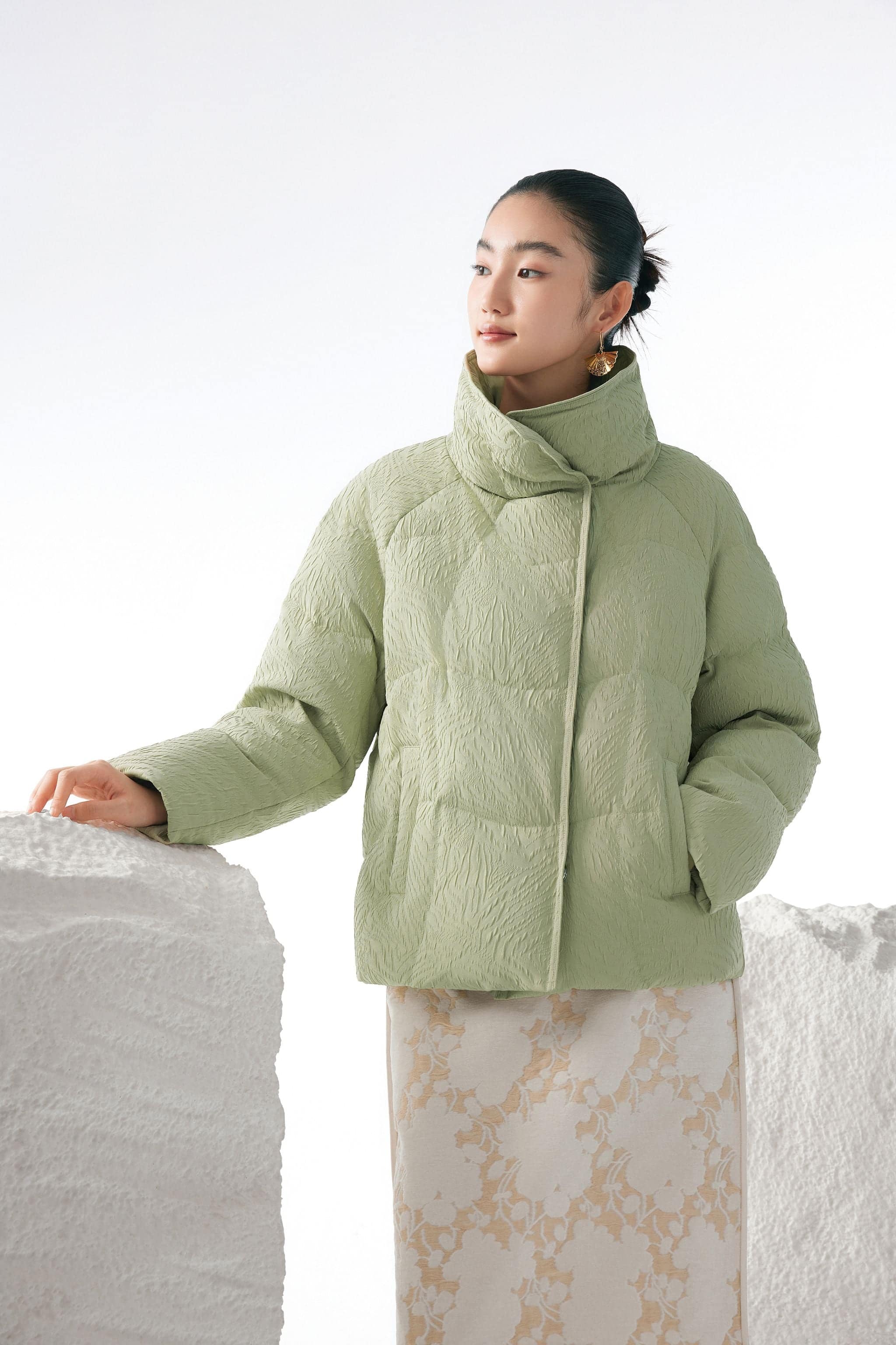 BOSIDENG 2023 Women's Eastern Aesthetic Goose Down Jacket