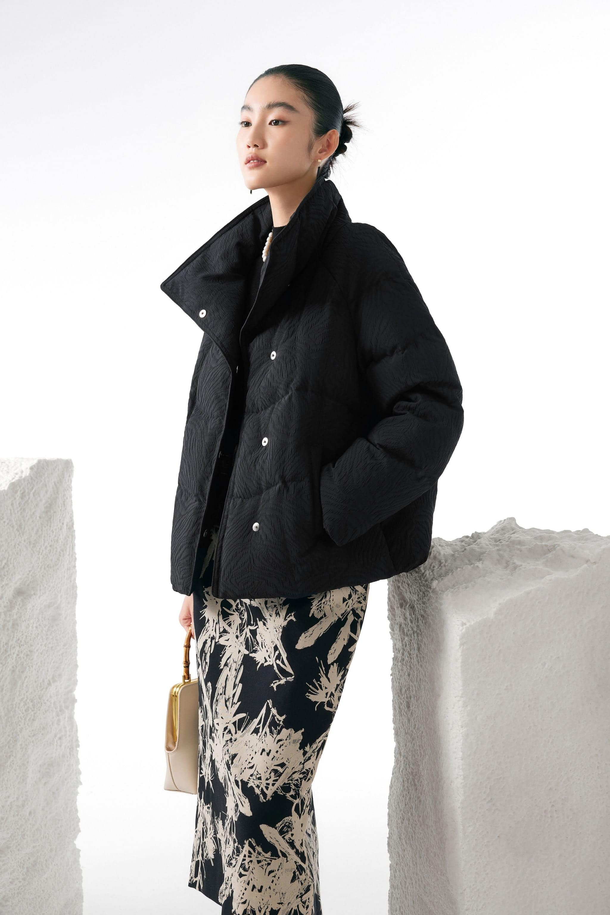 BOSIDENG 2023 Women's Eastern Aesthetic Goose Down Jacket