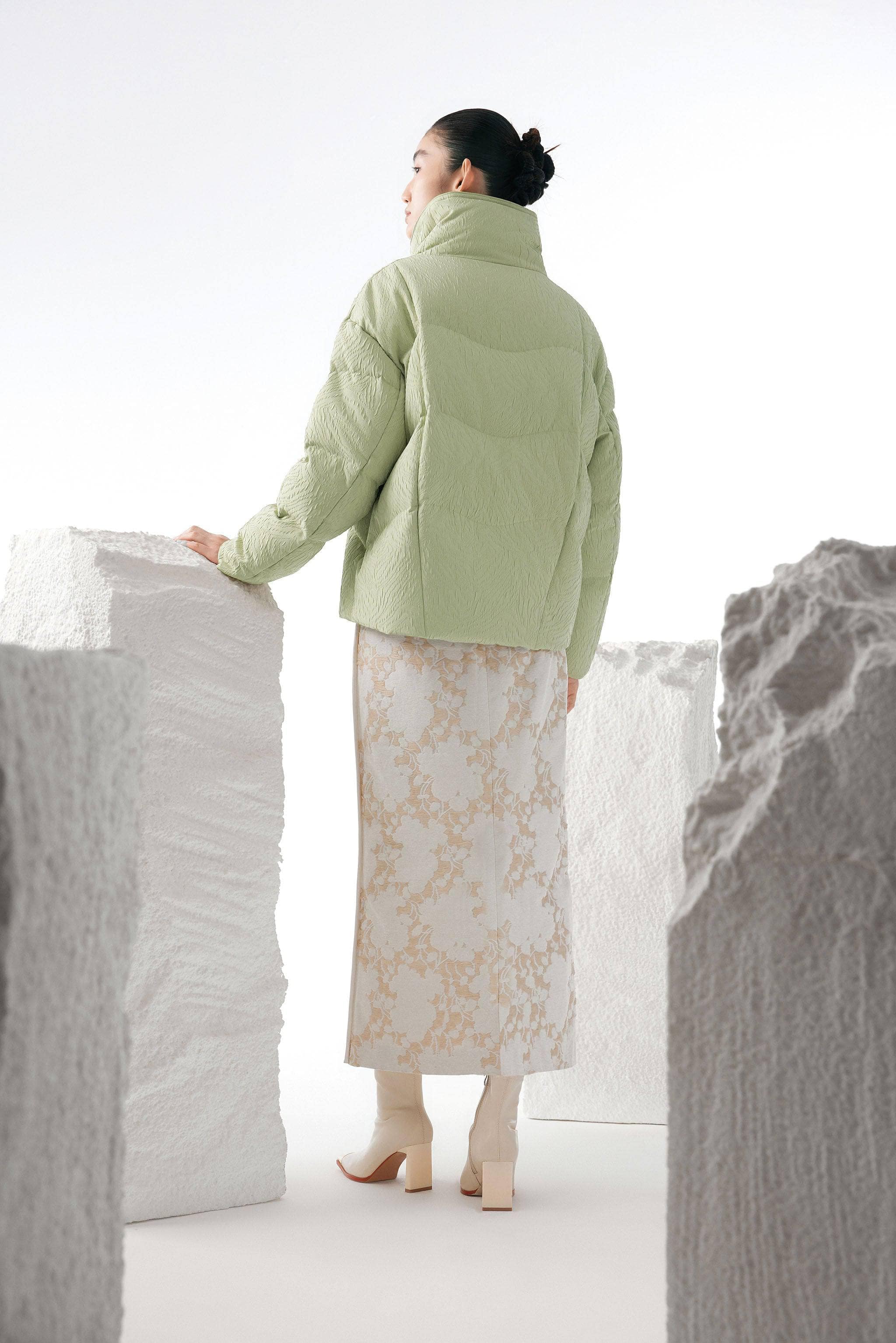 BOSIDENG 2023 Women's Eastern Aesthetic Goose Down Jacket