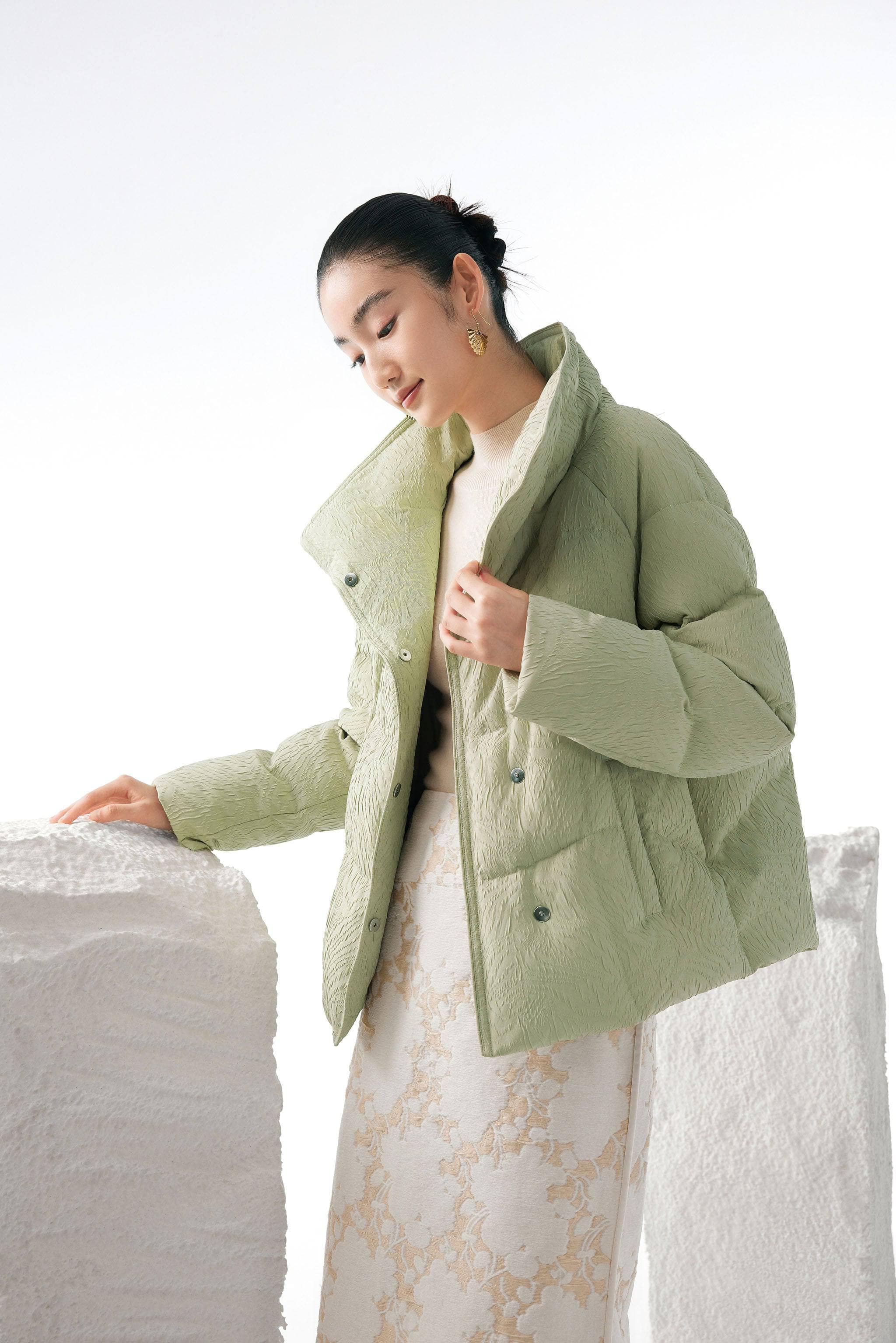 BOSIDENG 2023 Women's Eastern Aesthetic Goose Down Jacket