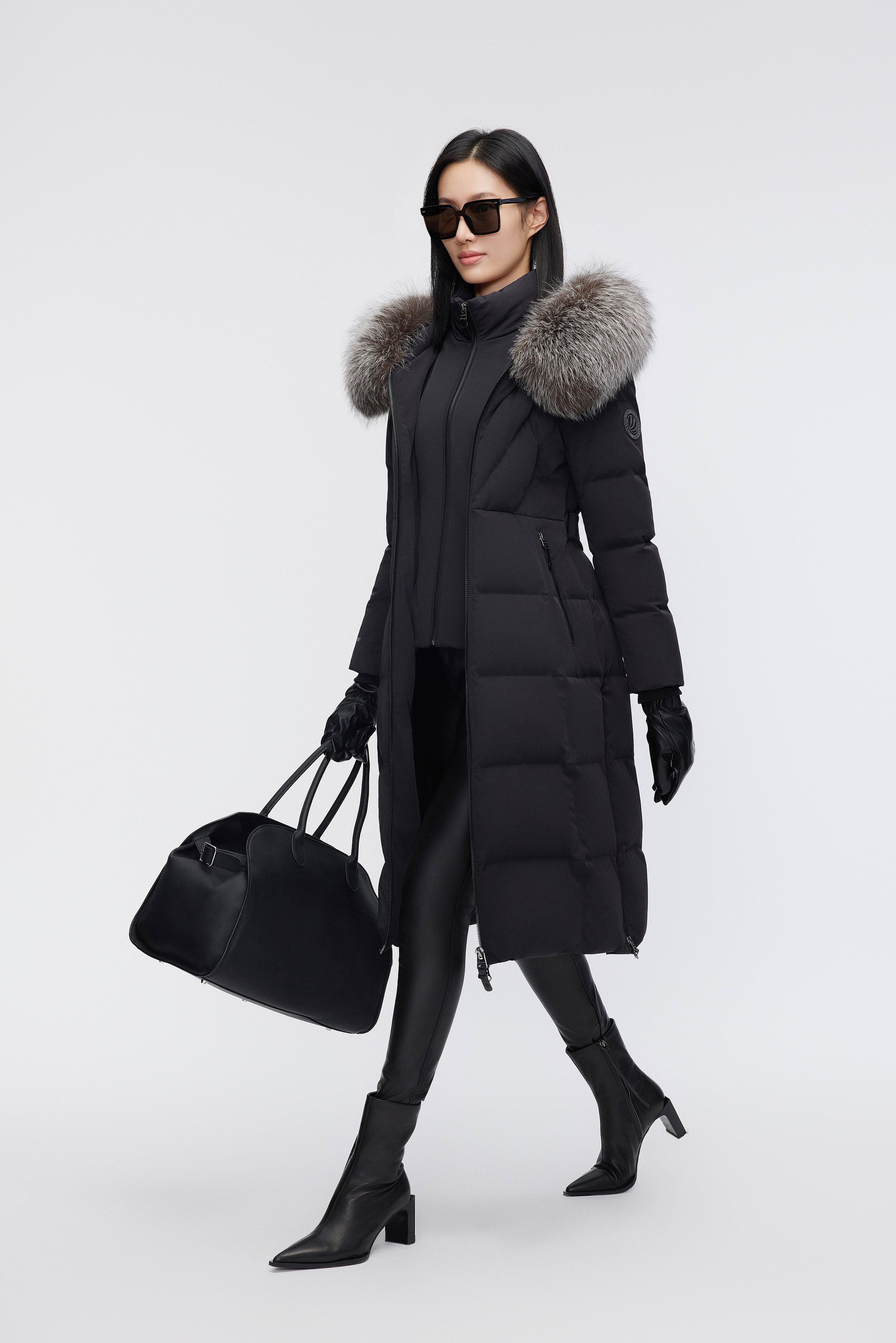 BOSIDENG 2023 Women's Premium Extreme Goose Down Full Length Coat Jacket