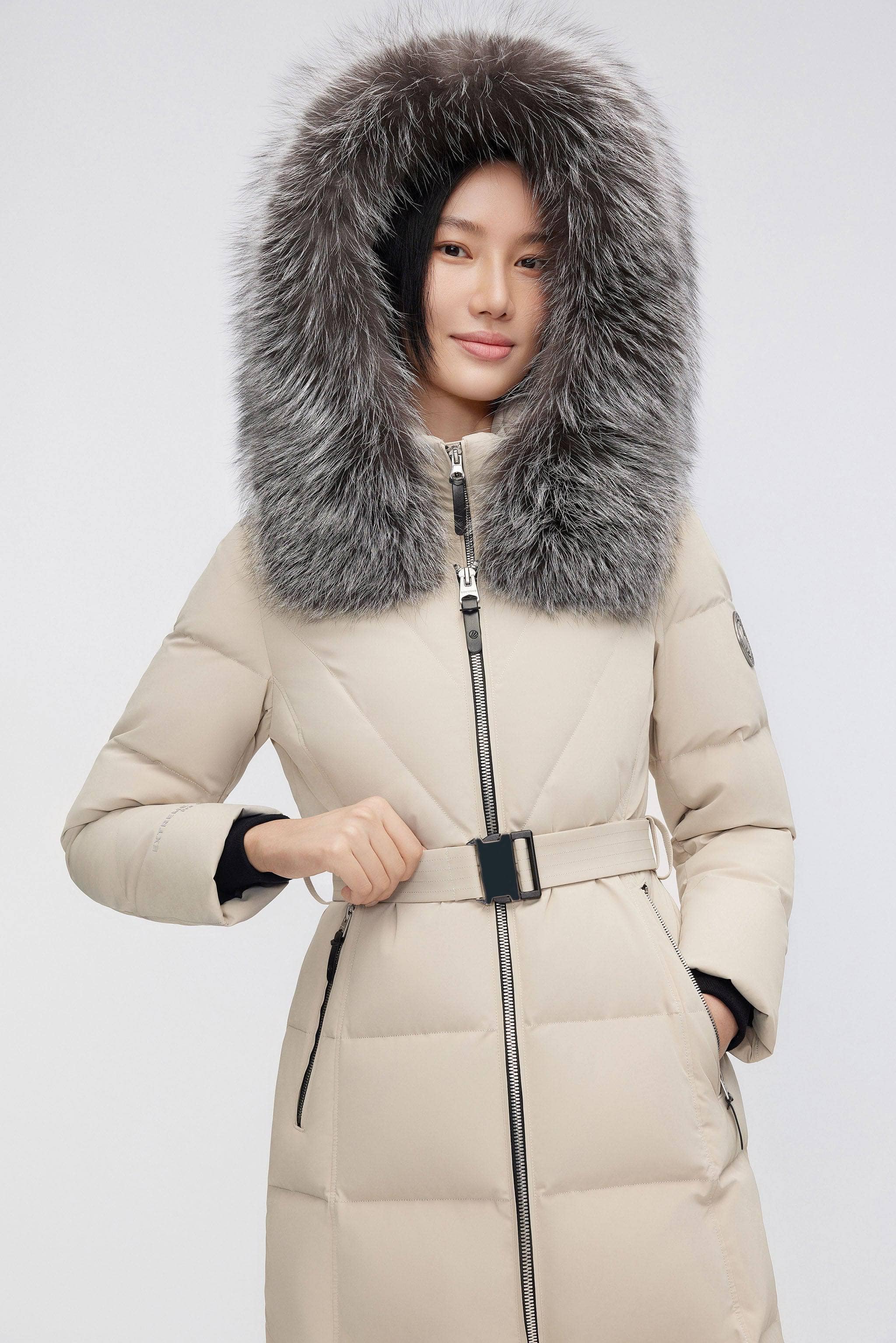 BOSIDENG 2023 Women's Premium Extreme Goose Down Full Length Coat Jacket