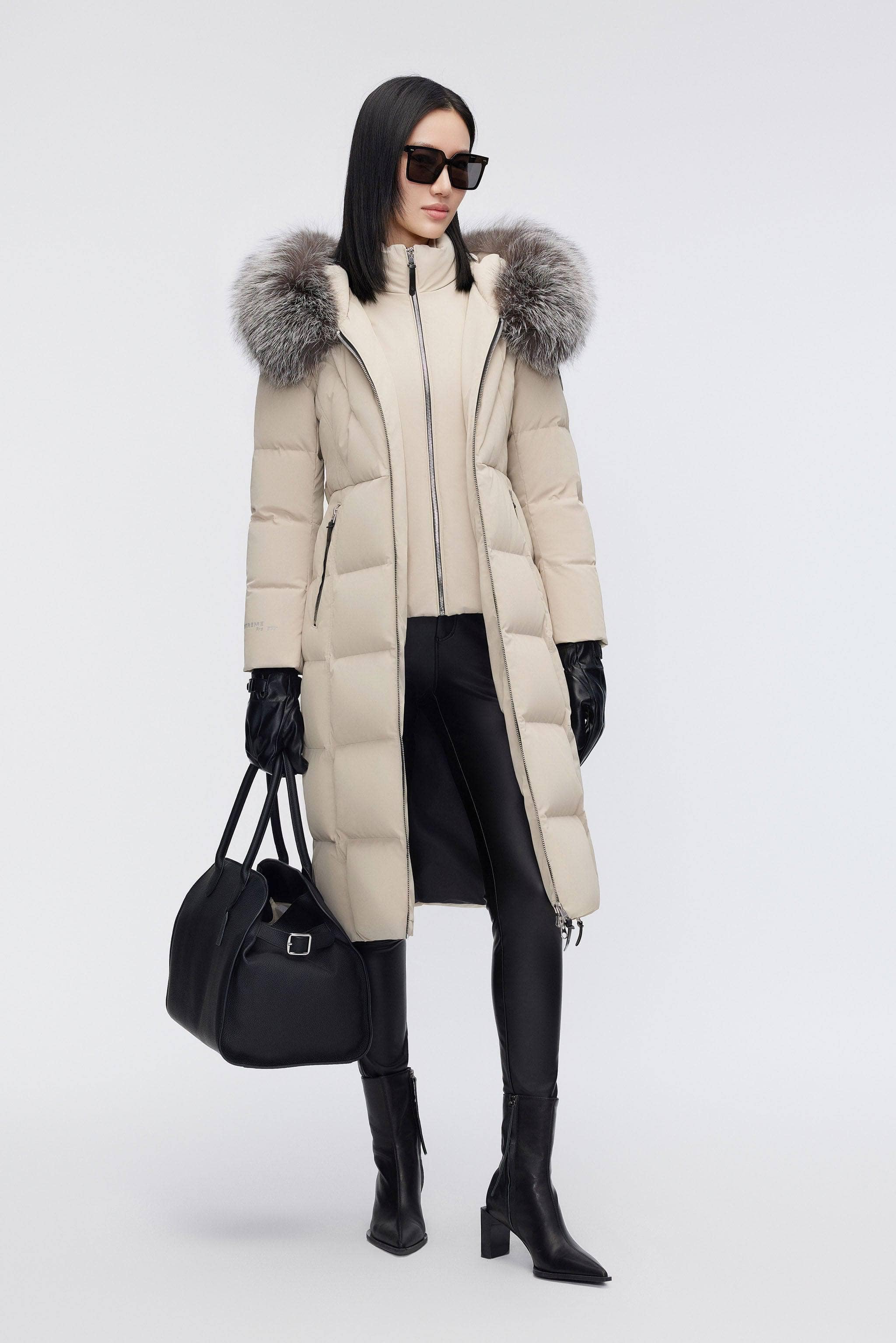 BOSIDENG 2023 Women's Premium Extreme Goose Down Full Length Coat Jacket