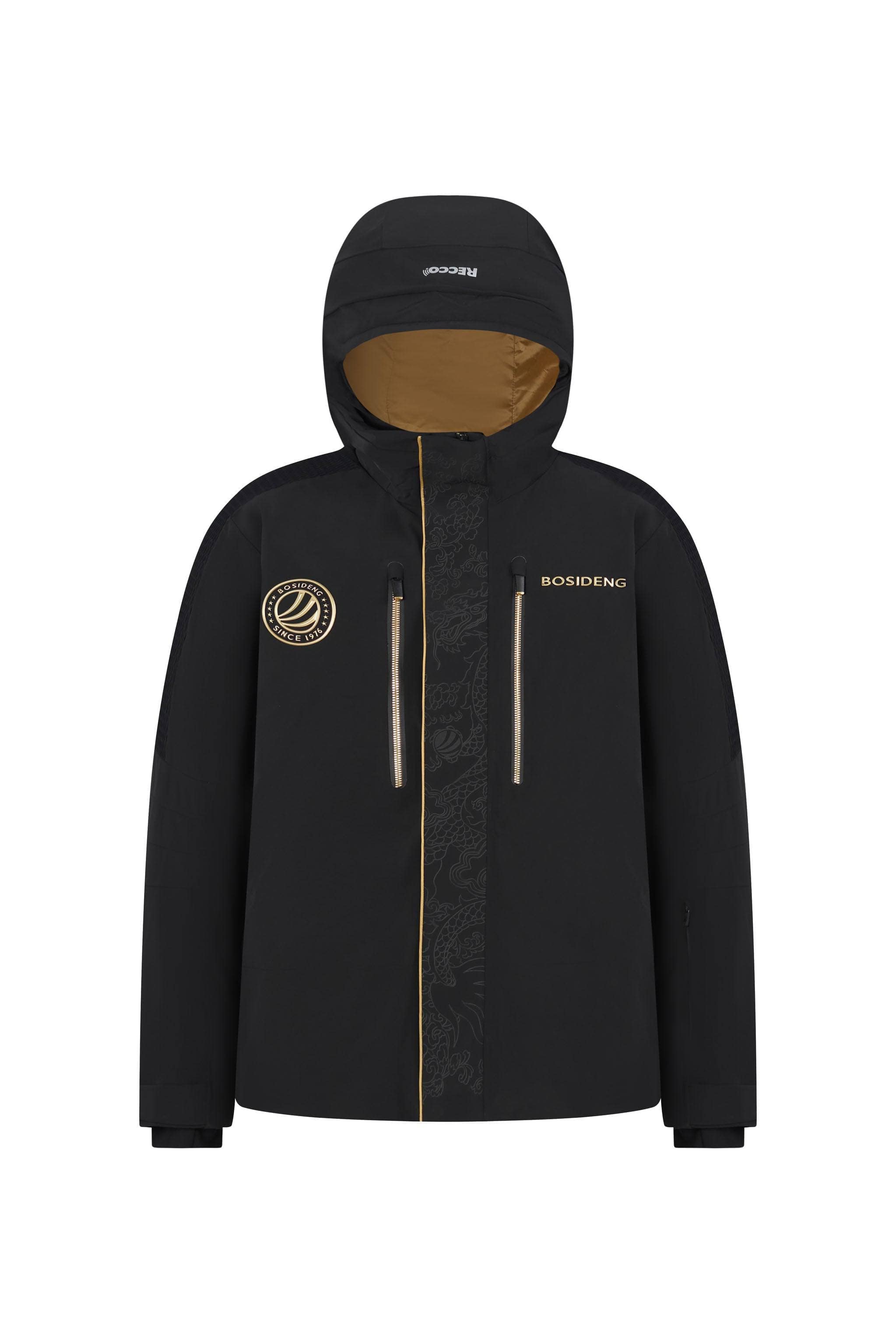 BOSIDENG 2023 Premium Goose Down Dragon Ski Jacket XS / Black