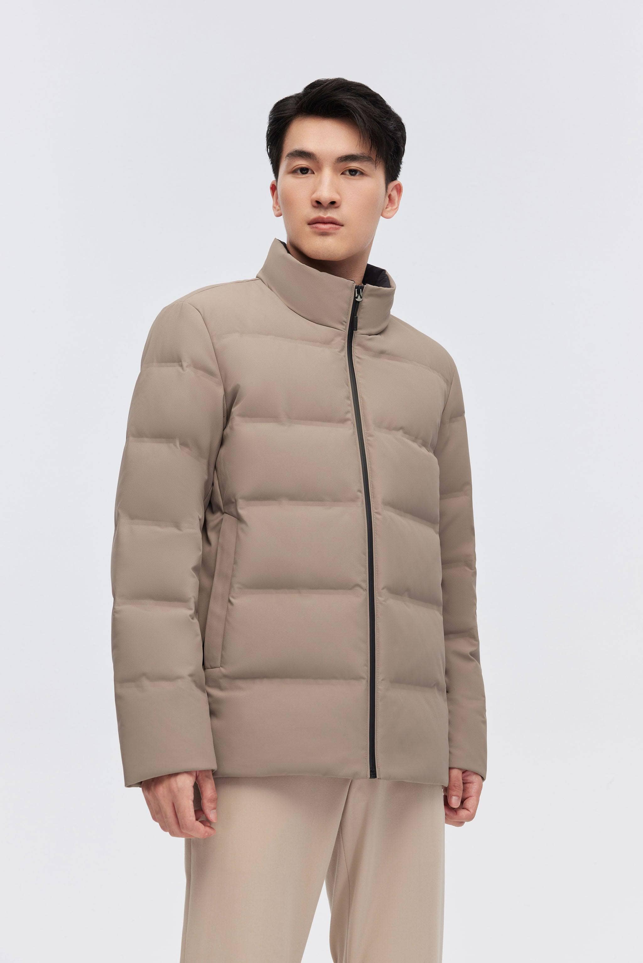 BOSIDENG 2023 Mens Classic Business Goose Down Jacket 4111 Jacket XS / Limestone