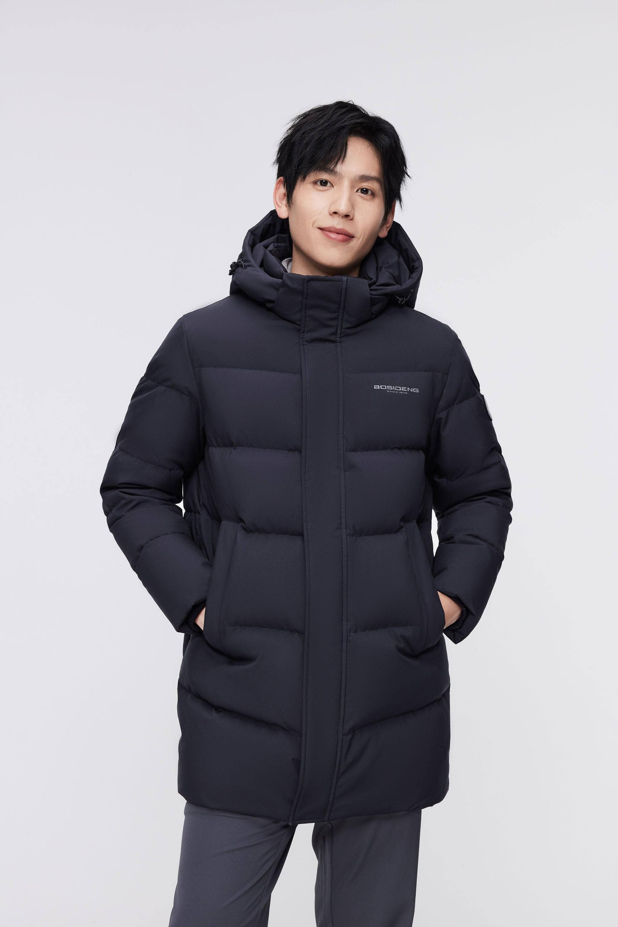 BOSIDENG 2023 Men's Classic Casual Down Parka 5105 XS / Navy