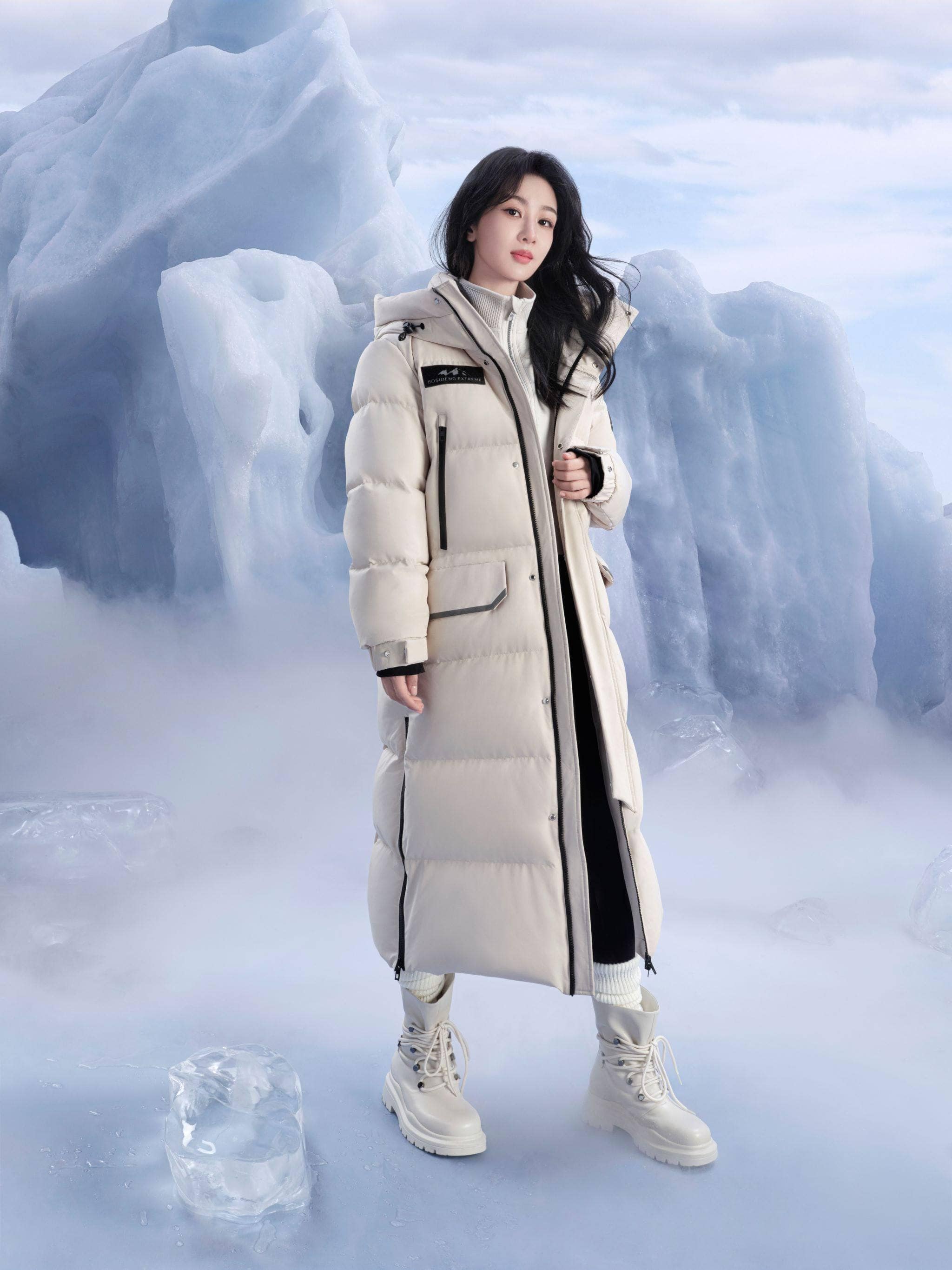 BOSIDENG 2023 Light Extreme Nuetral Long Parka Jacket XS / Oat