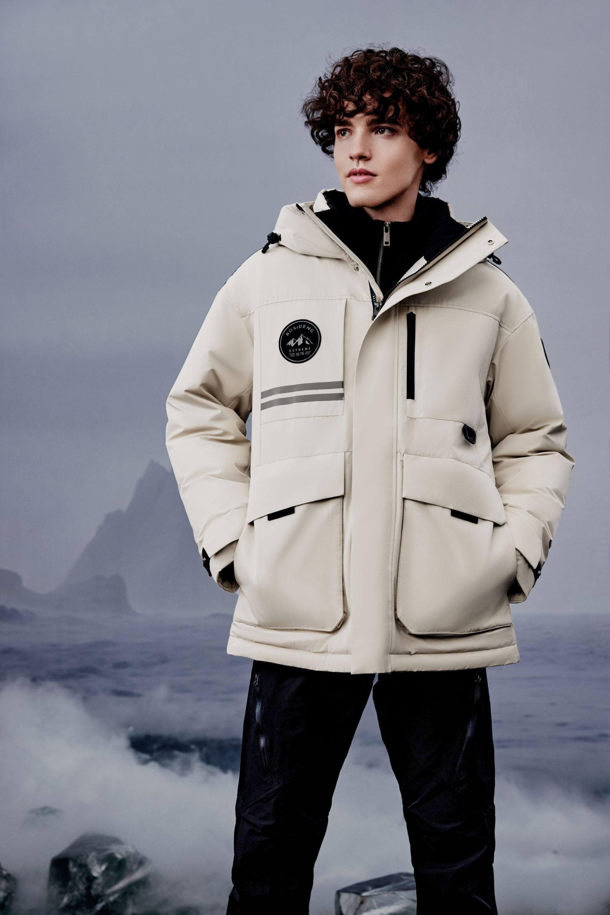 BOSIDENG 2023 Men's Light Extreme Goose Down Jacket 2327 Jacket XS / Oat