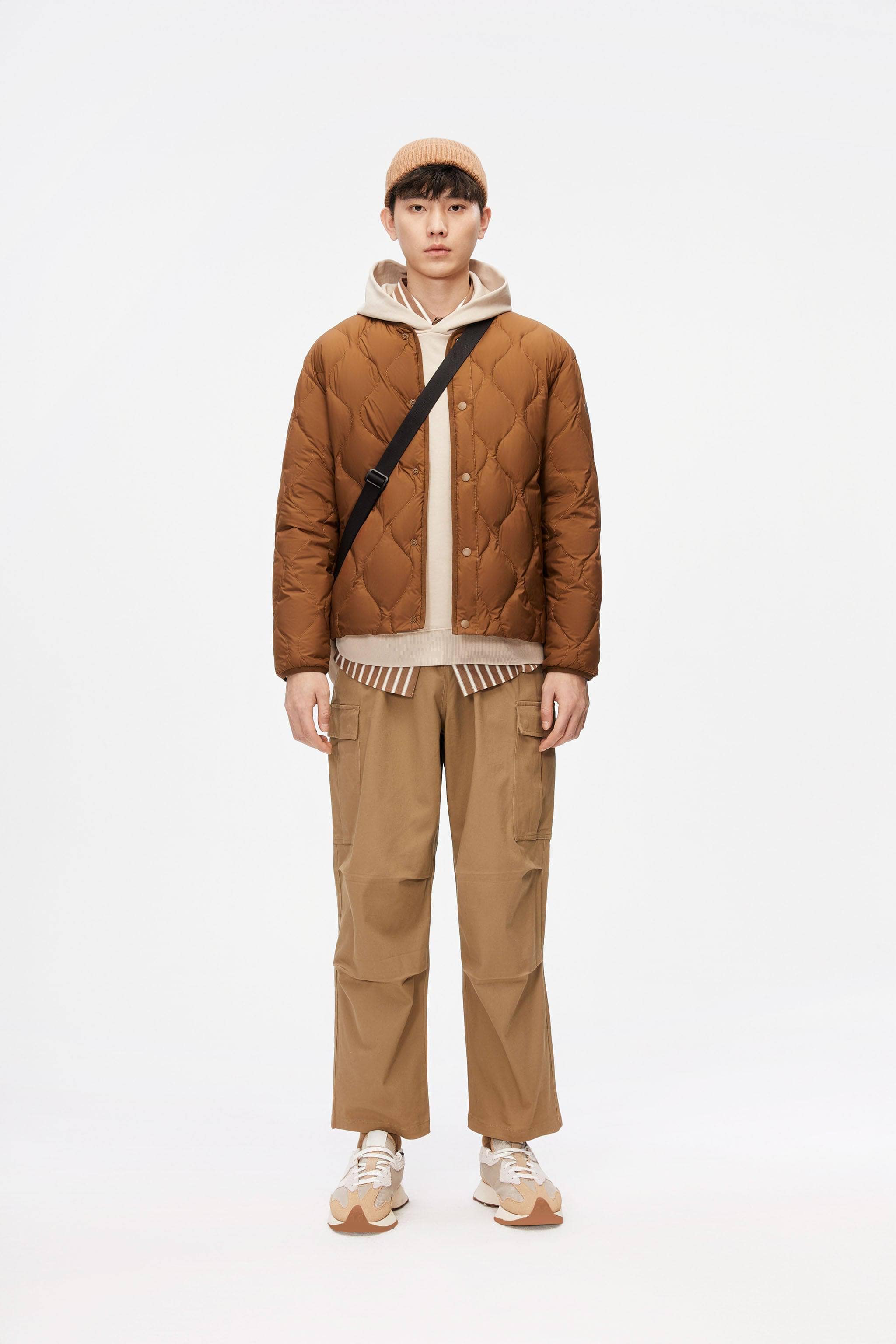 BOSIDENG 2023 Men's Quilted Lightweight Down Jacket Jacket XS / Smoky chesnut