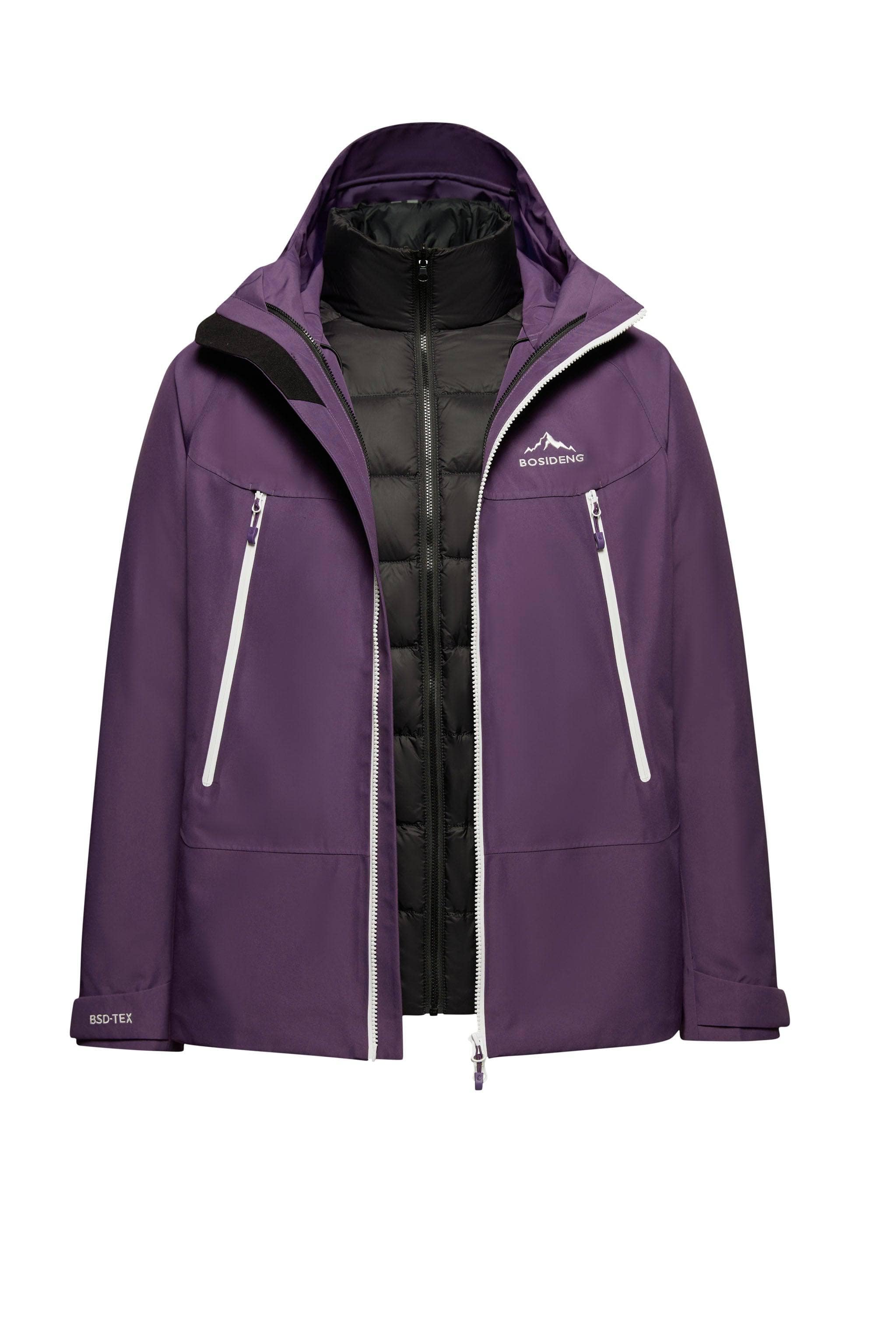 BOSIDENG 2023 3 in 1 All Weather Plus Goose Down Jacket XXS / Purple