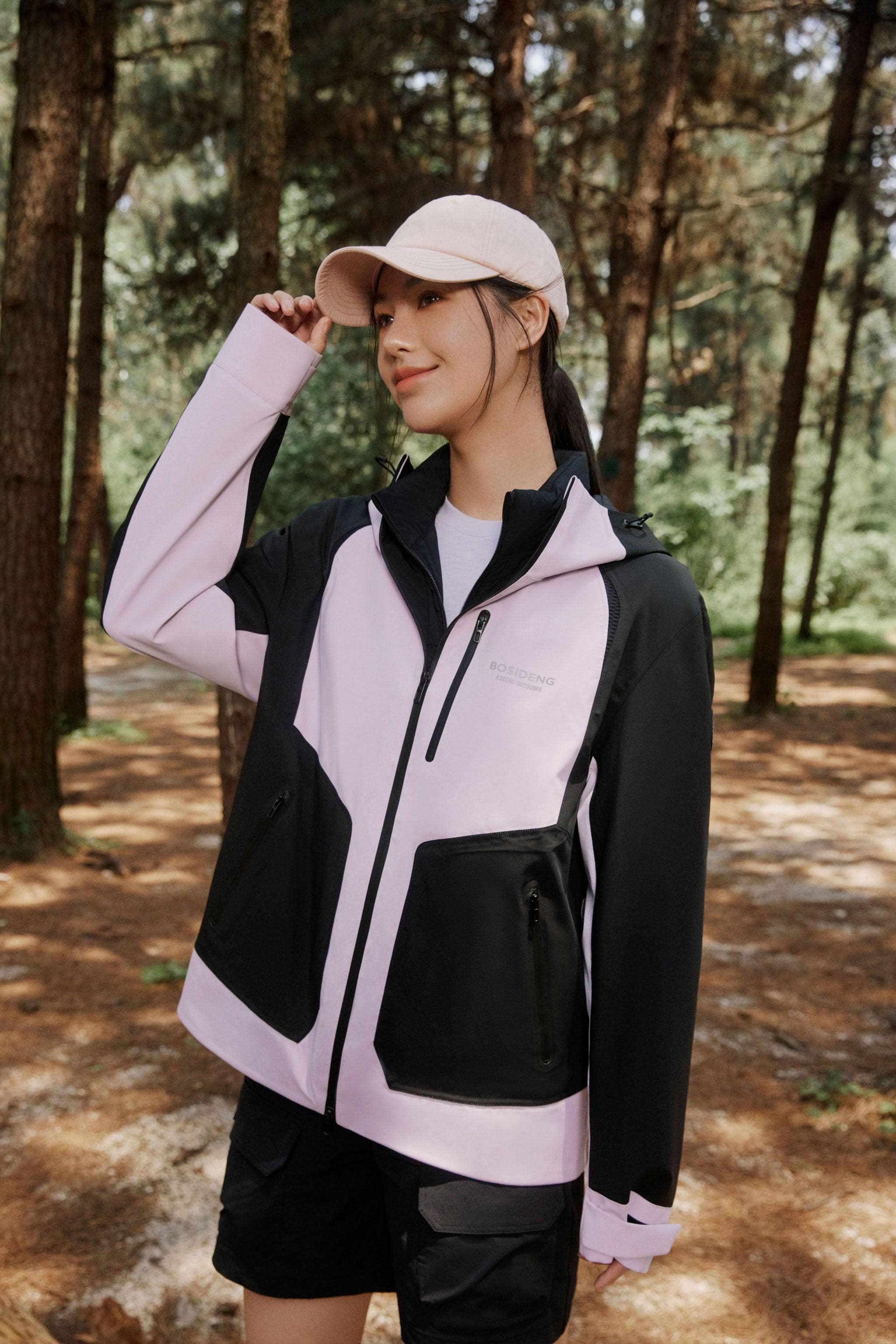 BOSIDENG 2023 3 in 1 All Weather Goose Down Jacket Jacket XXXS / Pastel Purple