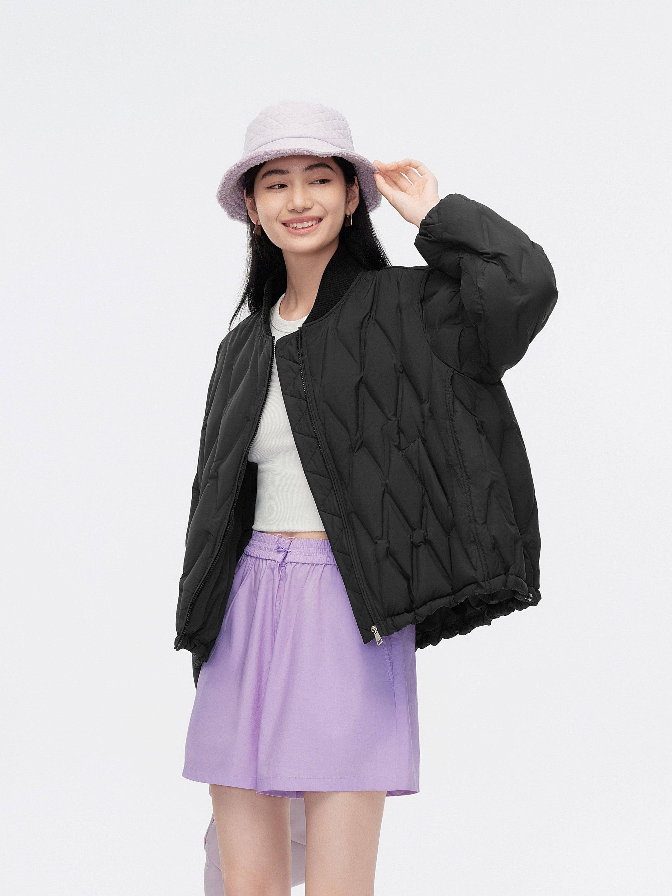 Women's Baseball Down Jacket 5306 — Experience a stylish blend of tradition and modernity with the Women's Baseball in Black, sizes 4–18