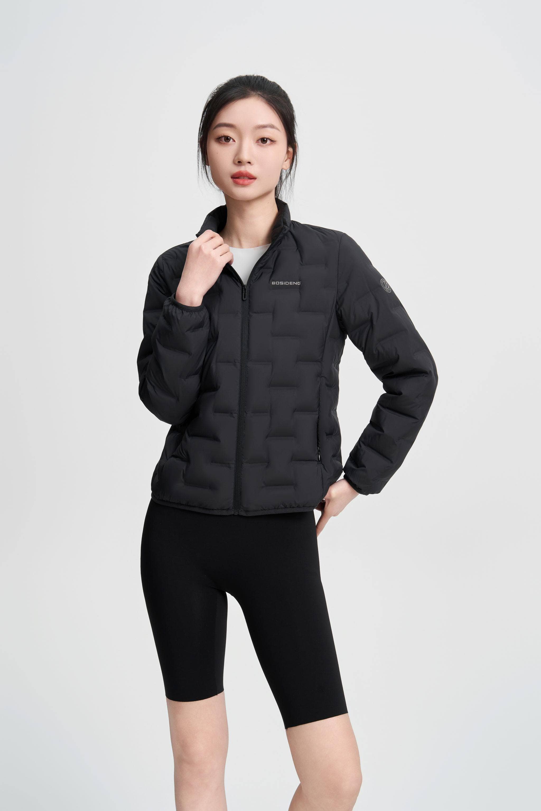 BOSIDENG 2024 Women's Goose Down Weightless Packable Jacket 1034 4 / Black