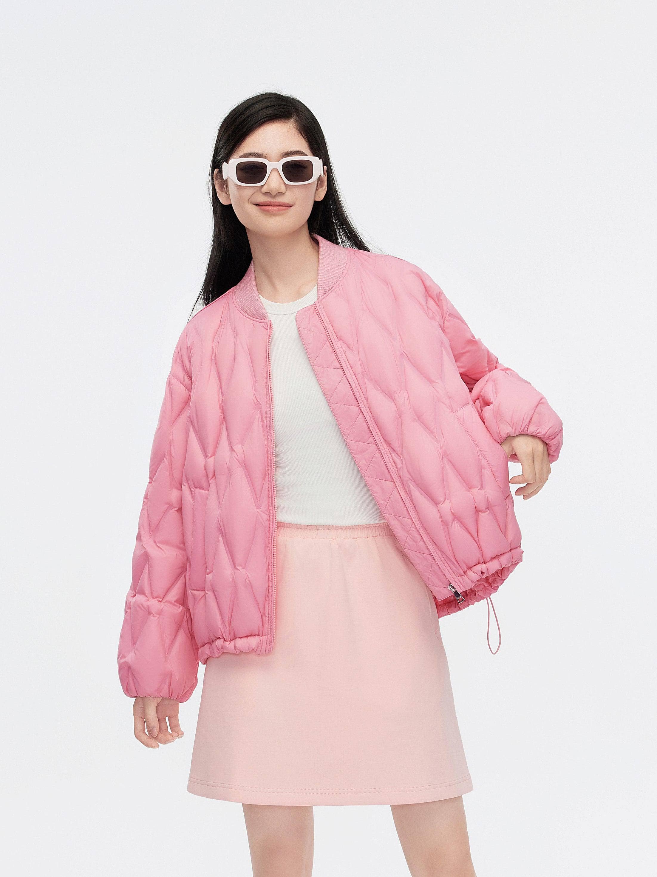 Women's Baseball Down Jacket 5306 — Experience a stylish blend of tradition and modernity with the Women's Baseball in Rose Pink, sizes 4–14