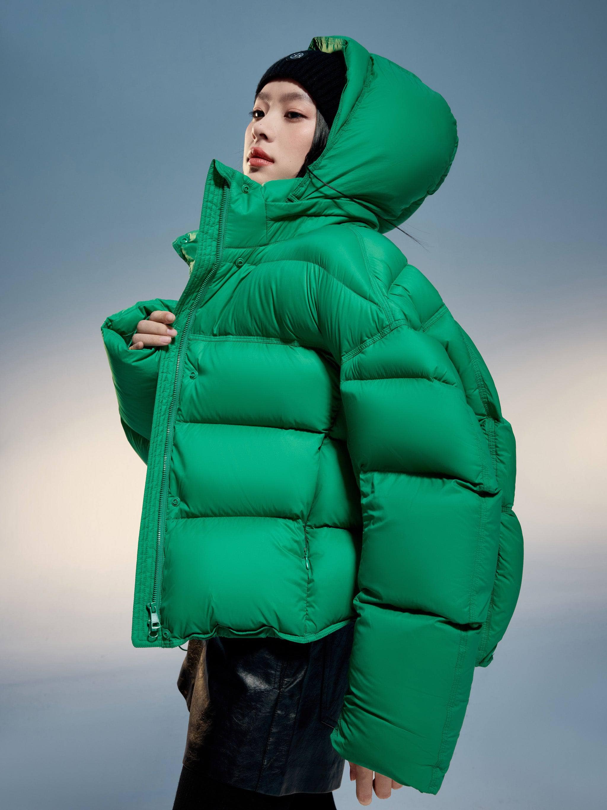 BOSIDENG 2024 Adjustable Puffer With Detachable Hood Puffer