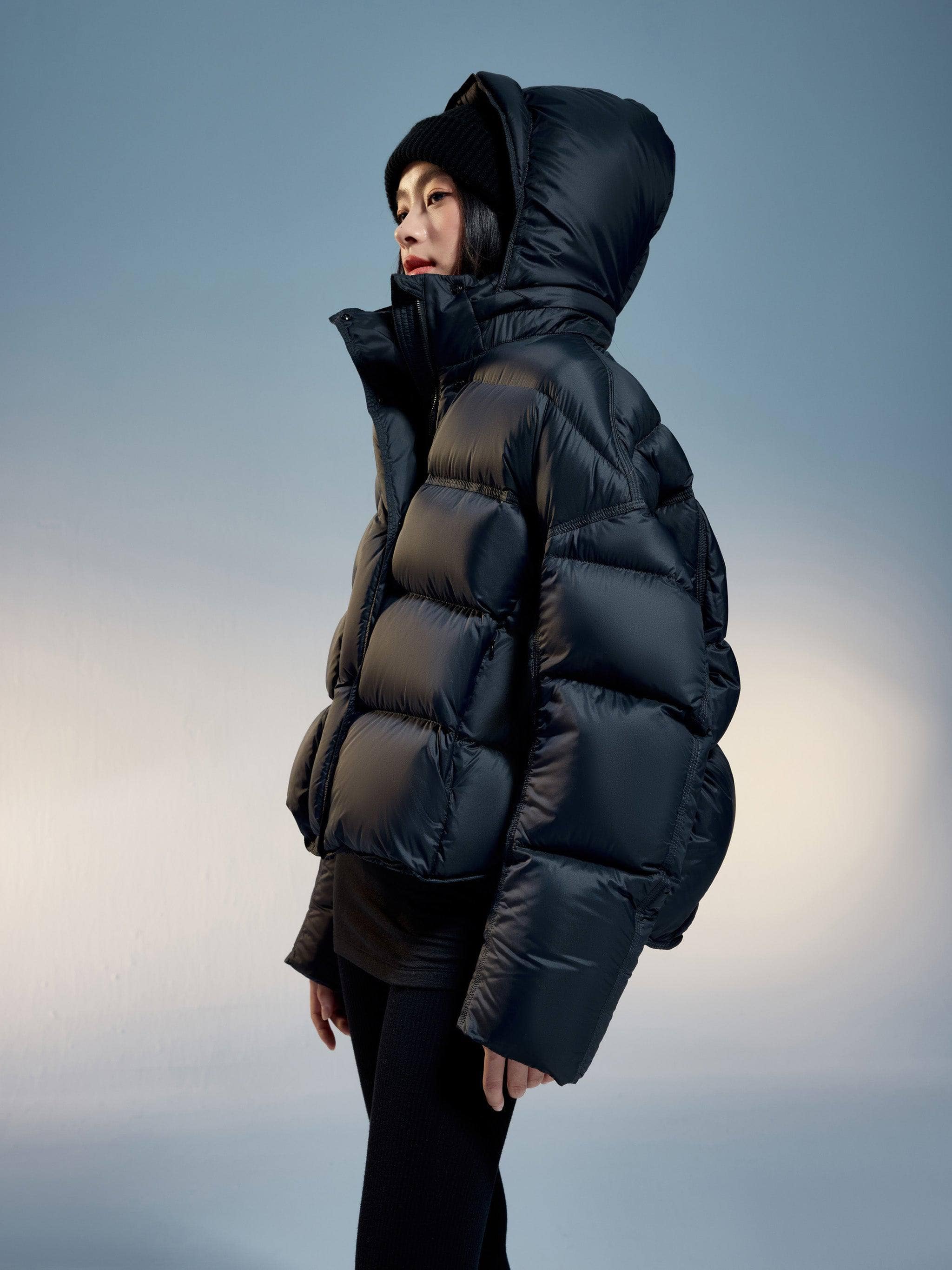 BOSIDENG 2024 Adjustable Puffer With Detachable Hood Puffer