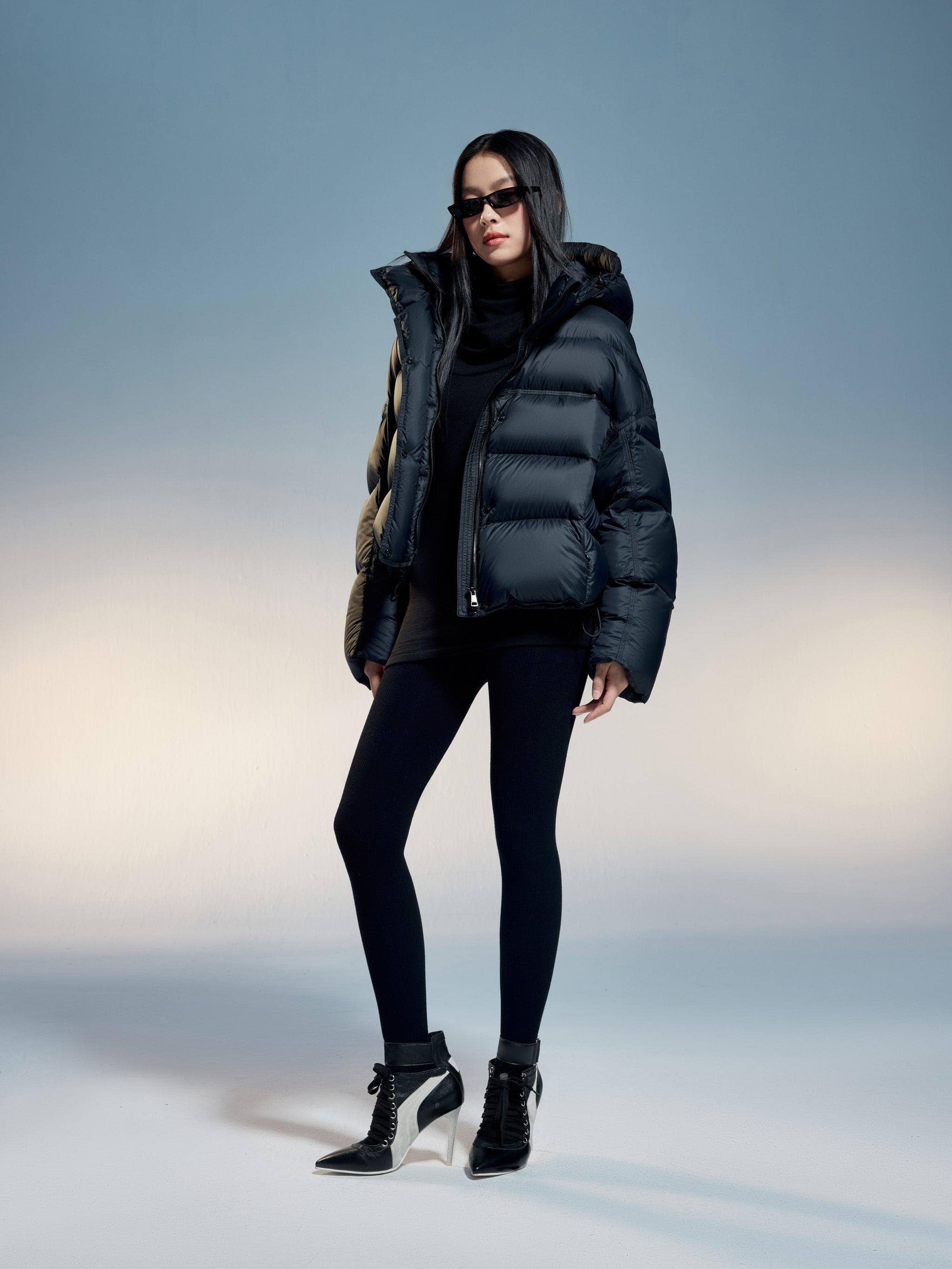 BOSIDENG 2024 Adjustable Puffer With Detachable Hood Puffer