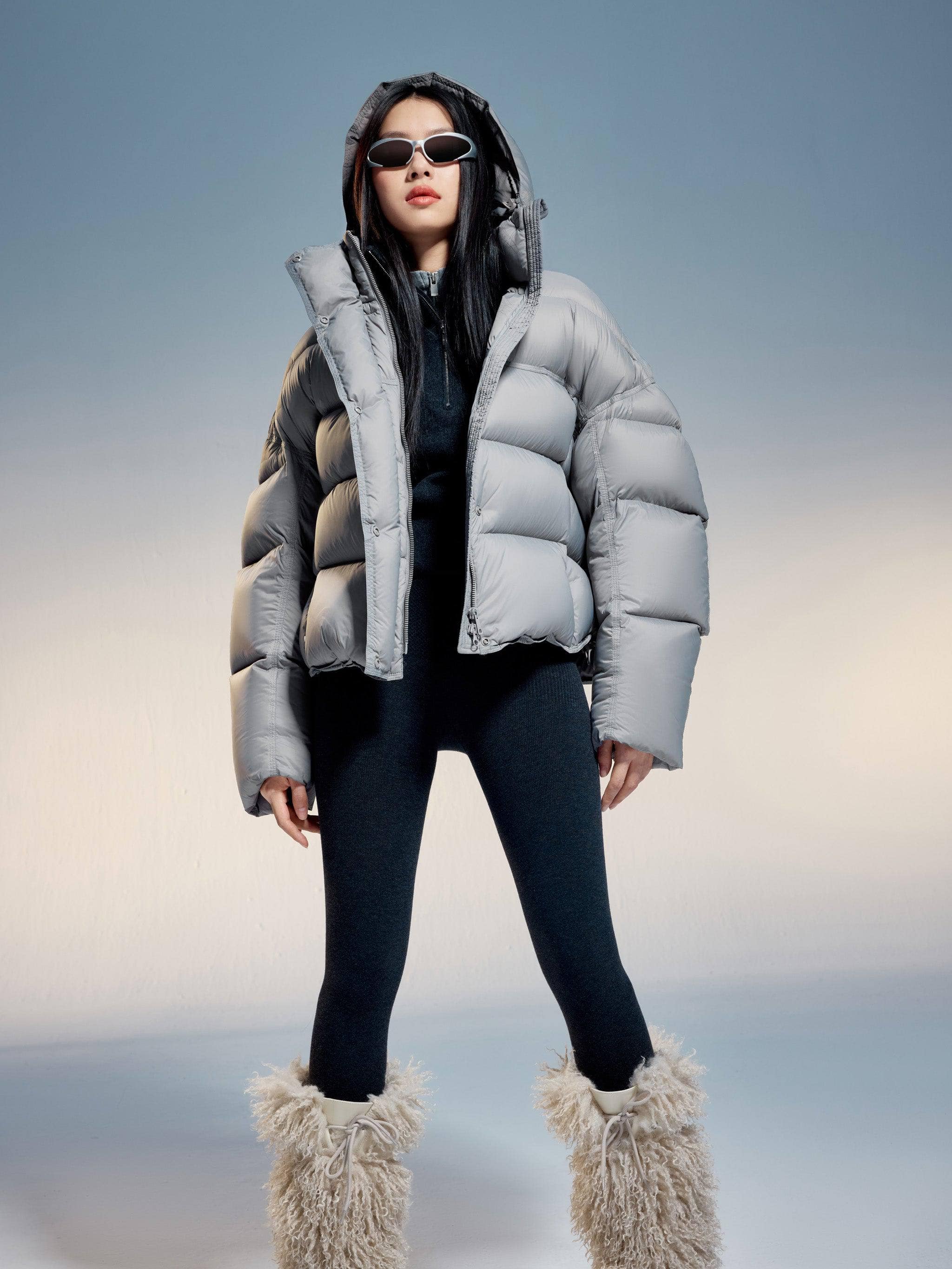 BOSIDENG 2024 Adjustable Puffer With Detachable Hood Puffer