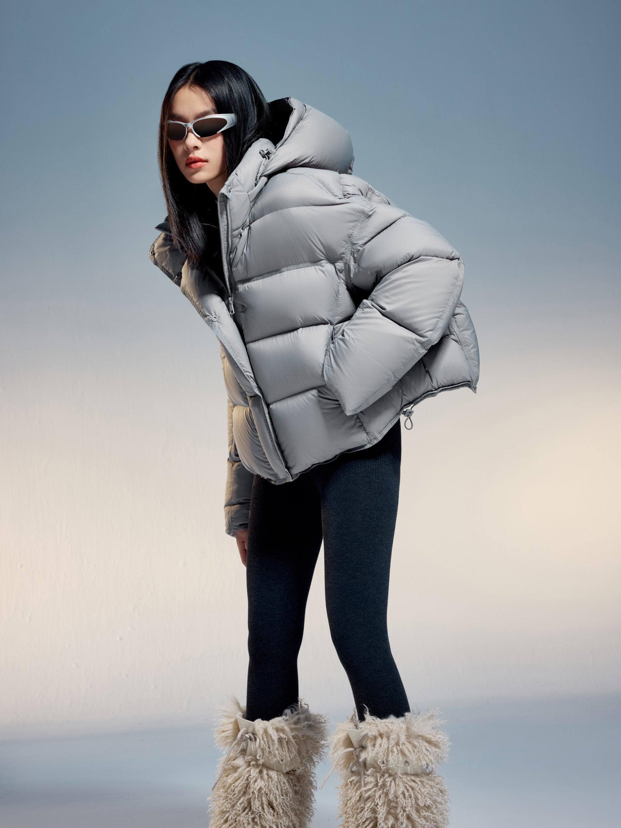 BOSIDENG 2024 Adjustable Puffer With Detachable Hood Puffer