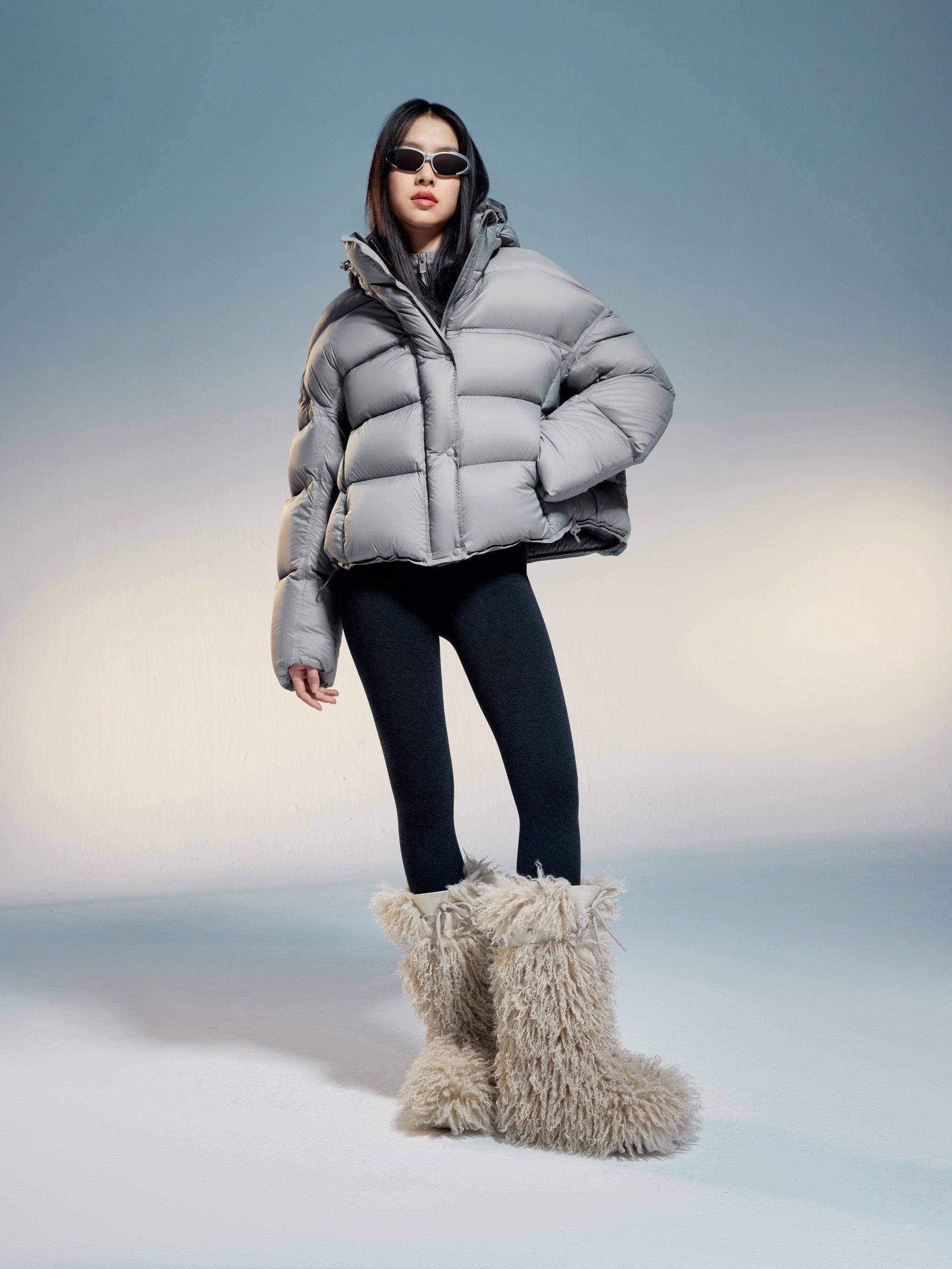 BOSIDENG 2024 Adjustable Puffer With Detachable Hood Puffer