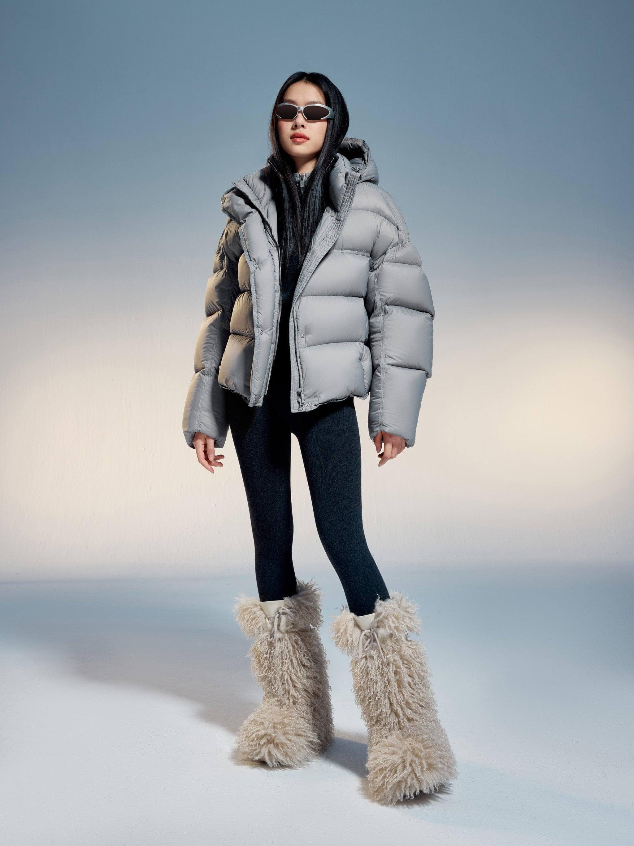 BOSIDENG 2024 Adjustable Puffer With Detachable Hood Puffer