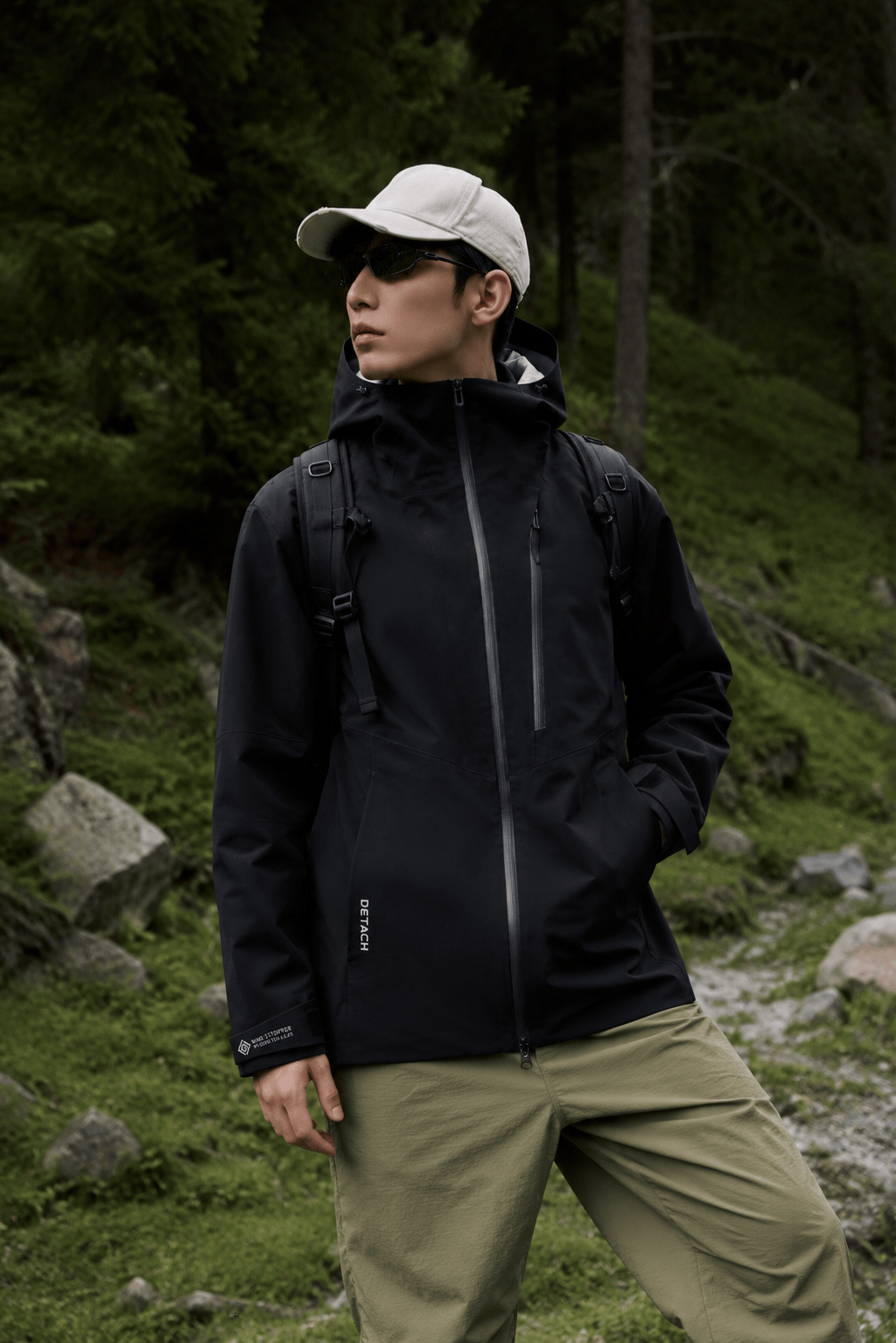 DIBIAN Detach 3 in 1 Goose Down Jacket