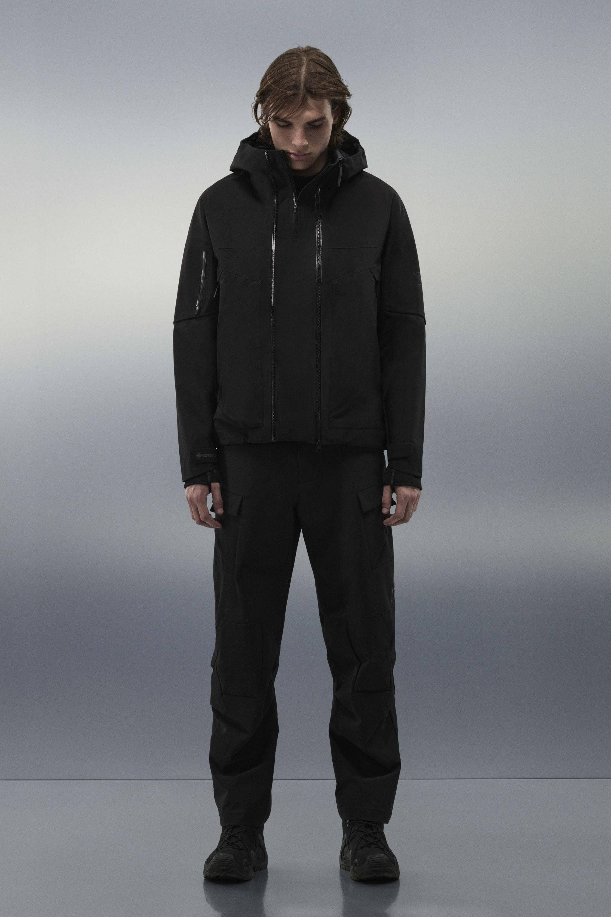 BOSIDENG 2024 VERTEX Premium Outdoor 3-in-1 Short Goose Down Jacket 2560 Parka Black / XS