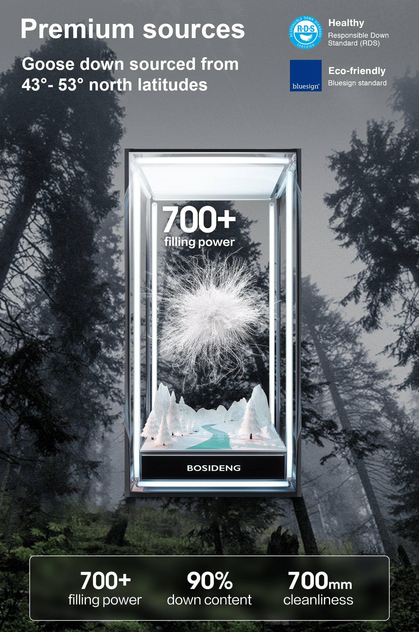 BOSIDENG 2024 DIBIAN EASY-PACK 3 in 1 Down Jacket