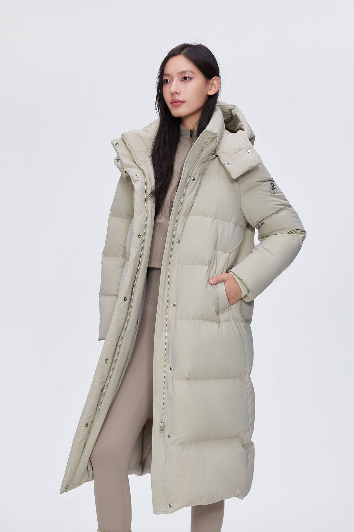 Comfy Women's Down Coat With Detachable Hood