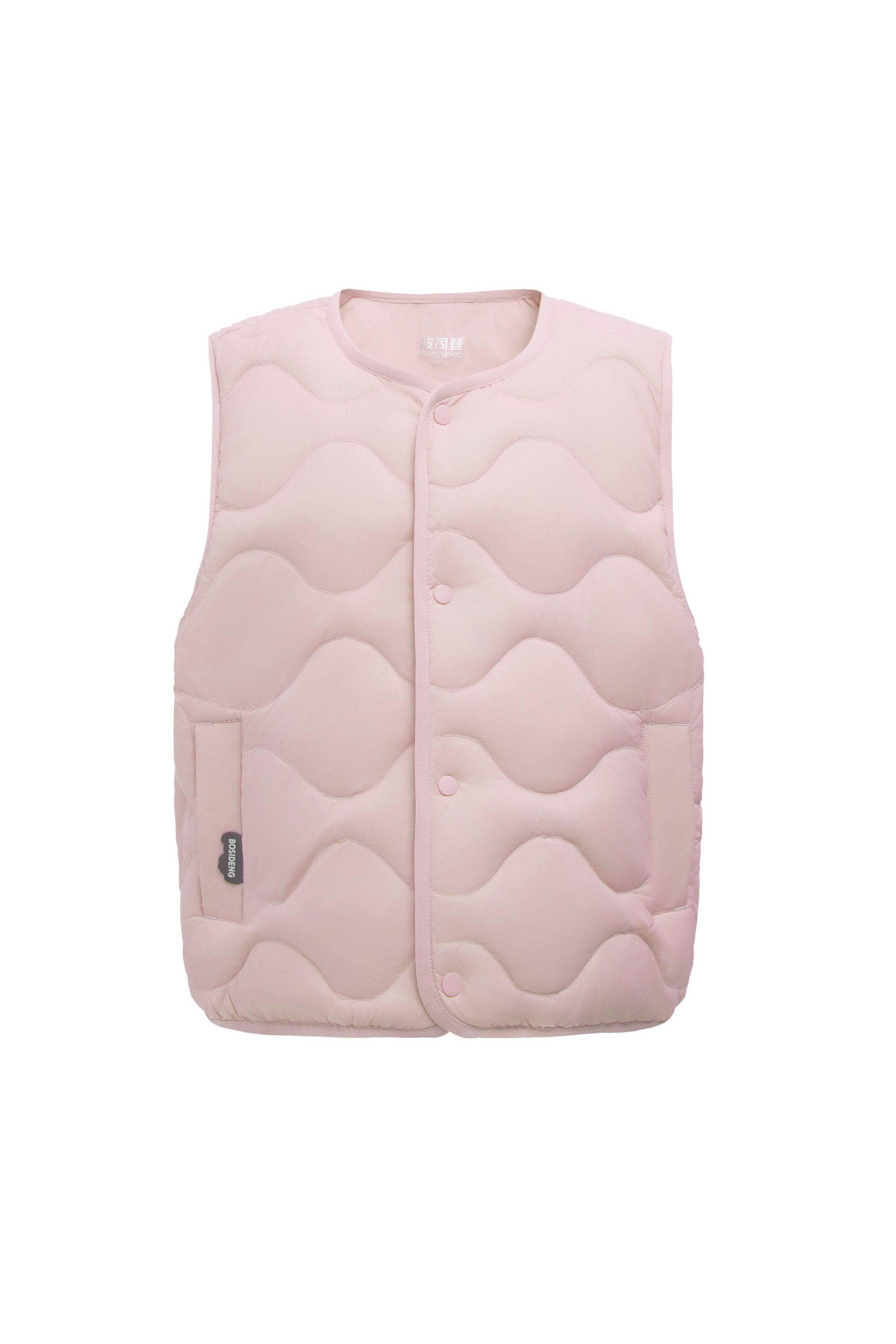 BOSIDENG 2024 Junior's Multi-Layer System Down Set Gilet / 6-7YR / Soft Powder Pink