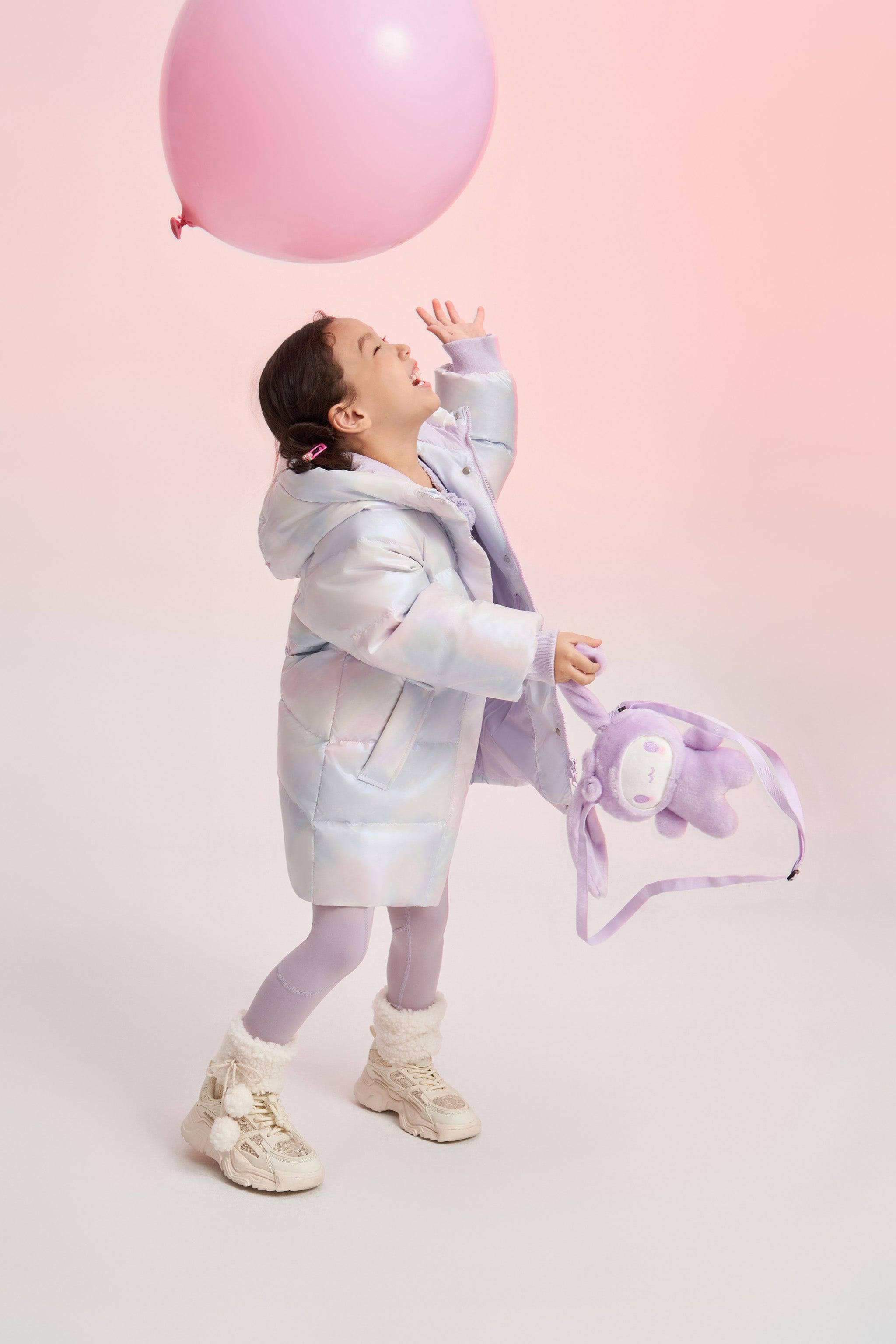 BOSIDENG 2024 Girl's Floppy Bunny Down Coat Jackets