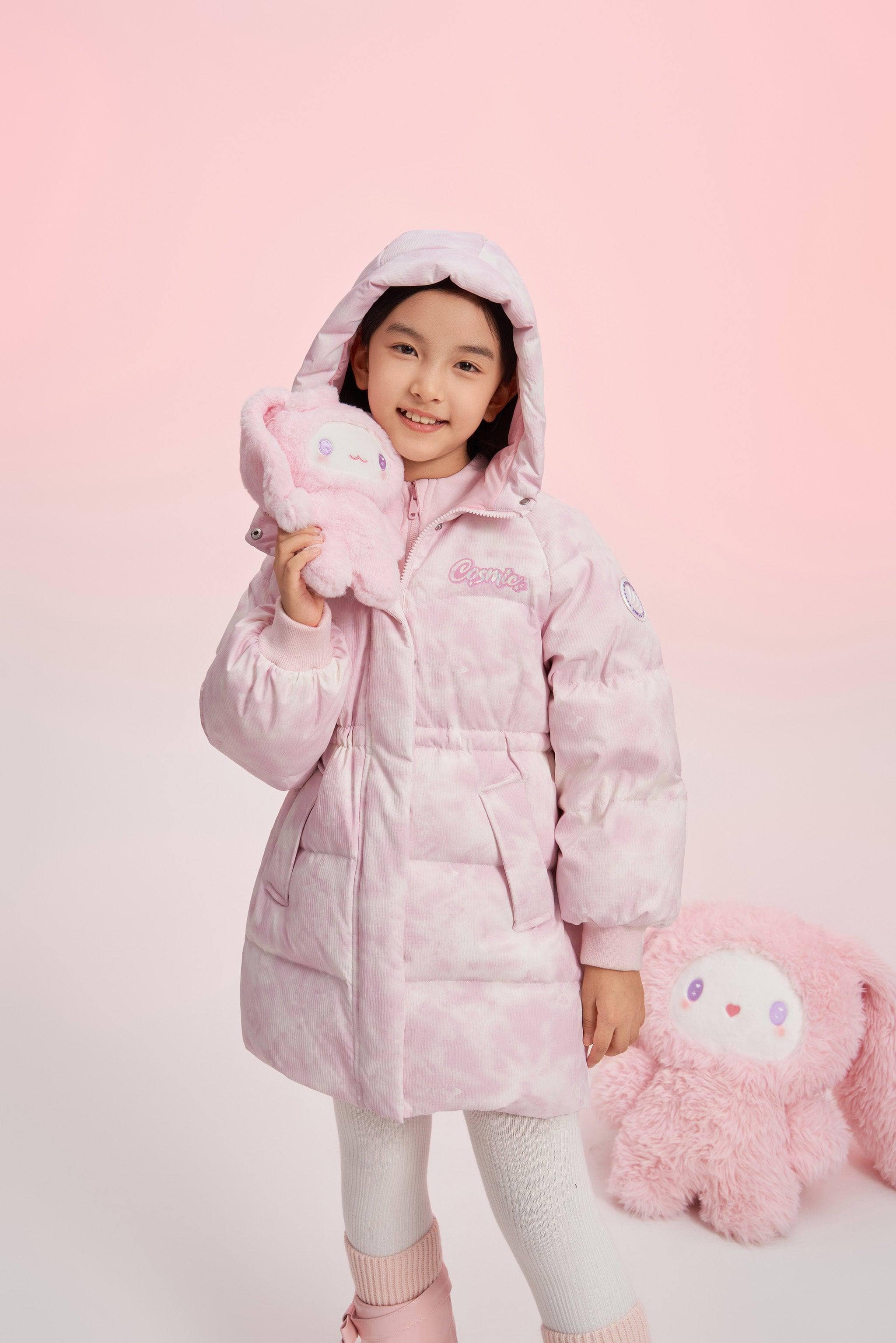 BOSIDENG 2024 Girl's Floppy Bunny Down Coat Jackets