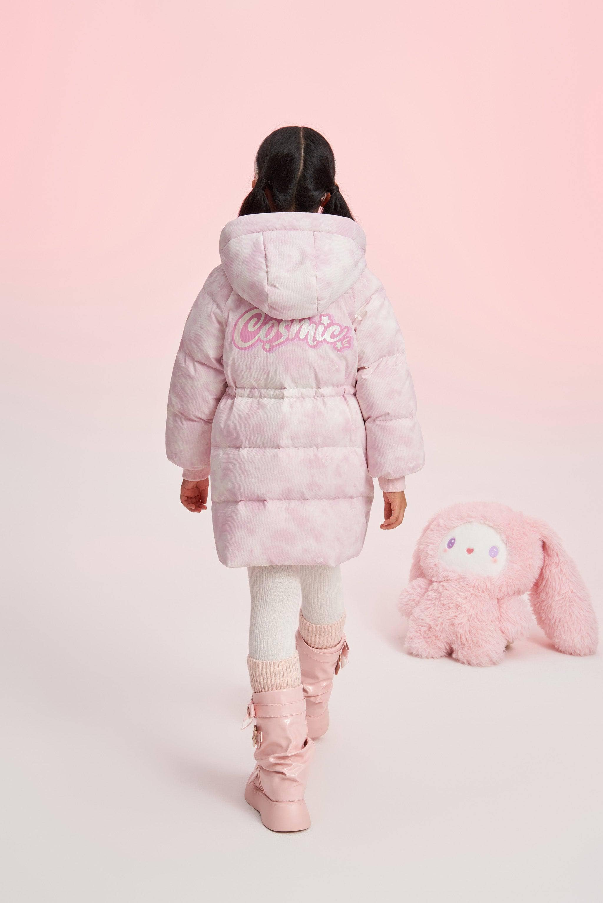 BOSIDENG 2024 Girl's Floppy Bunny Down Coat Jackets