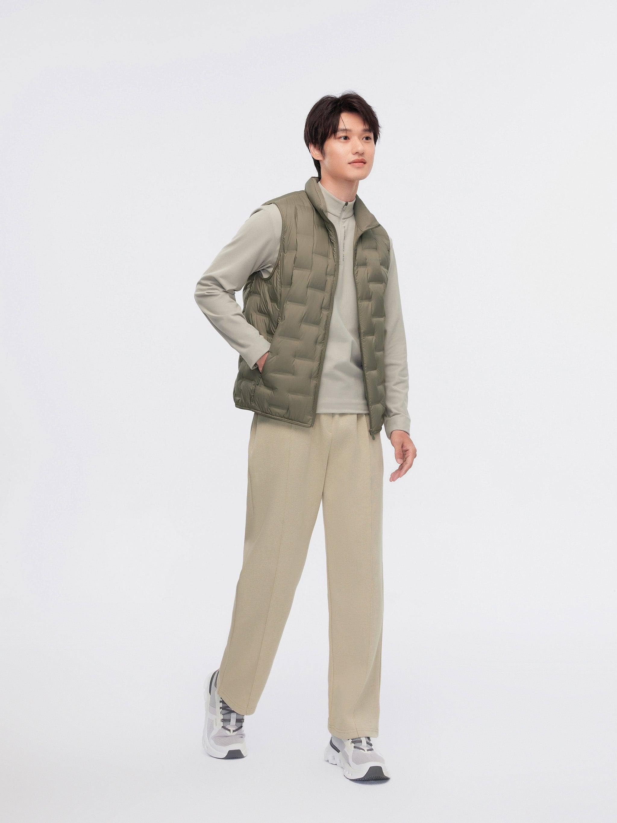 BOSIDENG 2024 Men's Goose Down Stand Collar Gilet 1031