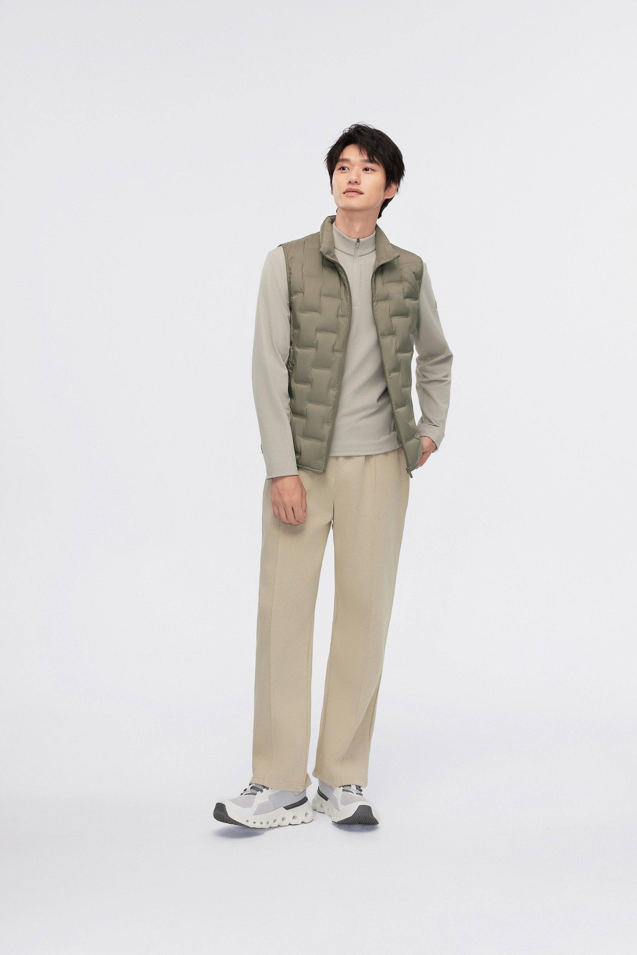 BOSIDENG 2024 Men's Goose Down Stand Collar Gilet 1031