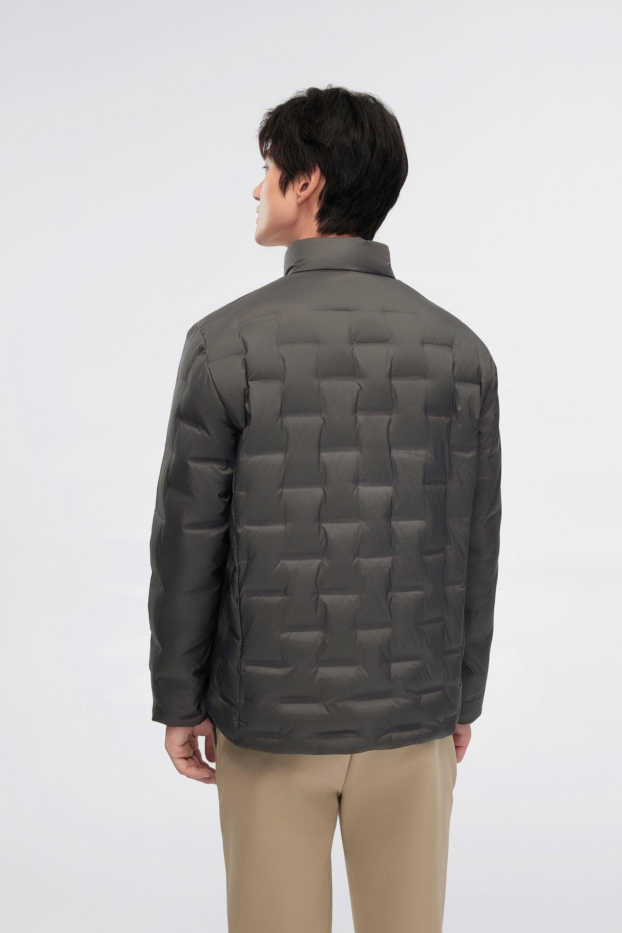 BOSIDENG 2024 Men's Goose Down Stand Collar Jacket 1033