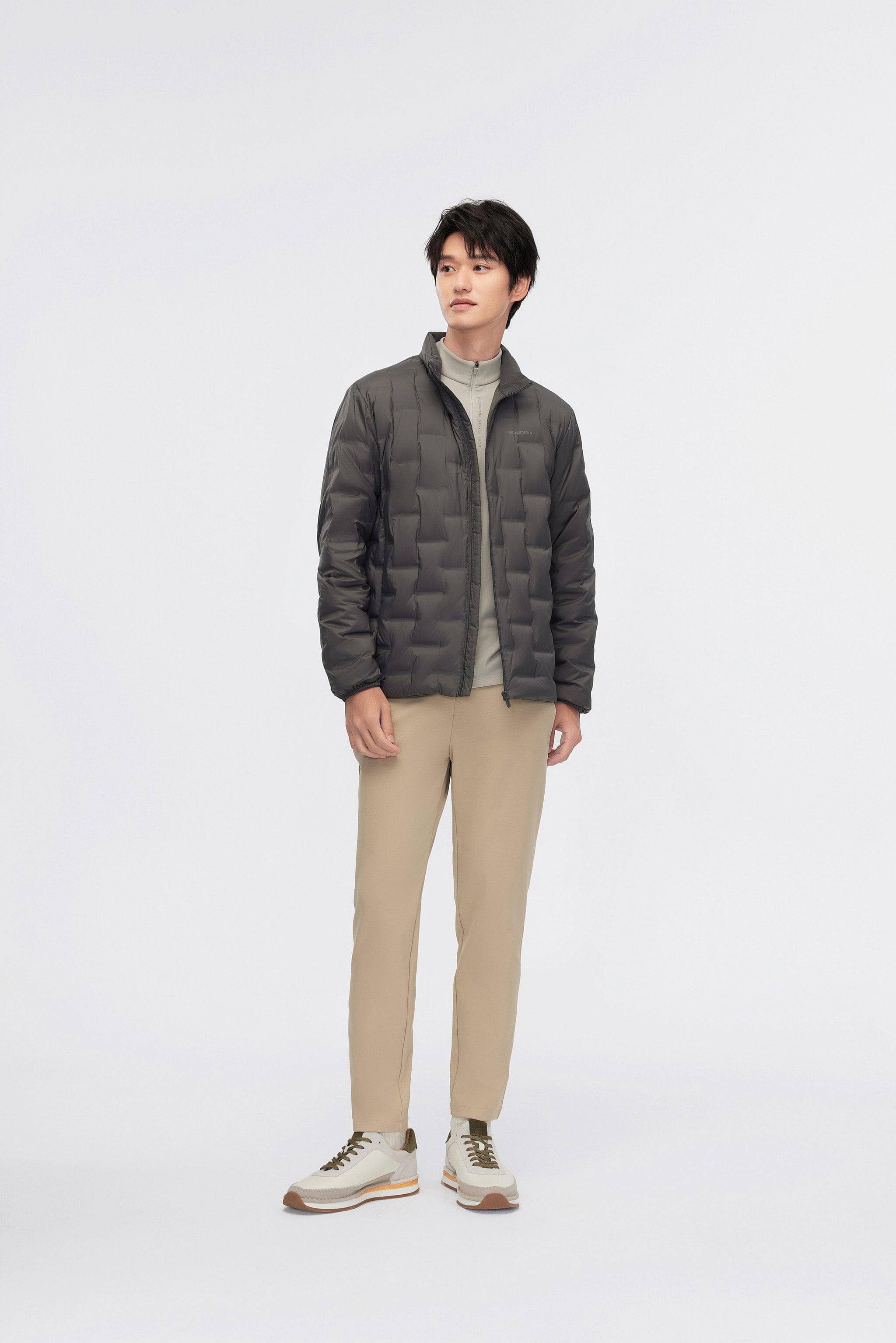 BOSIDENG 2024 Men's Goose Down Stand Collar Jacket 1033