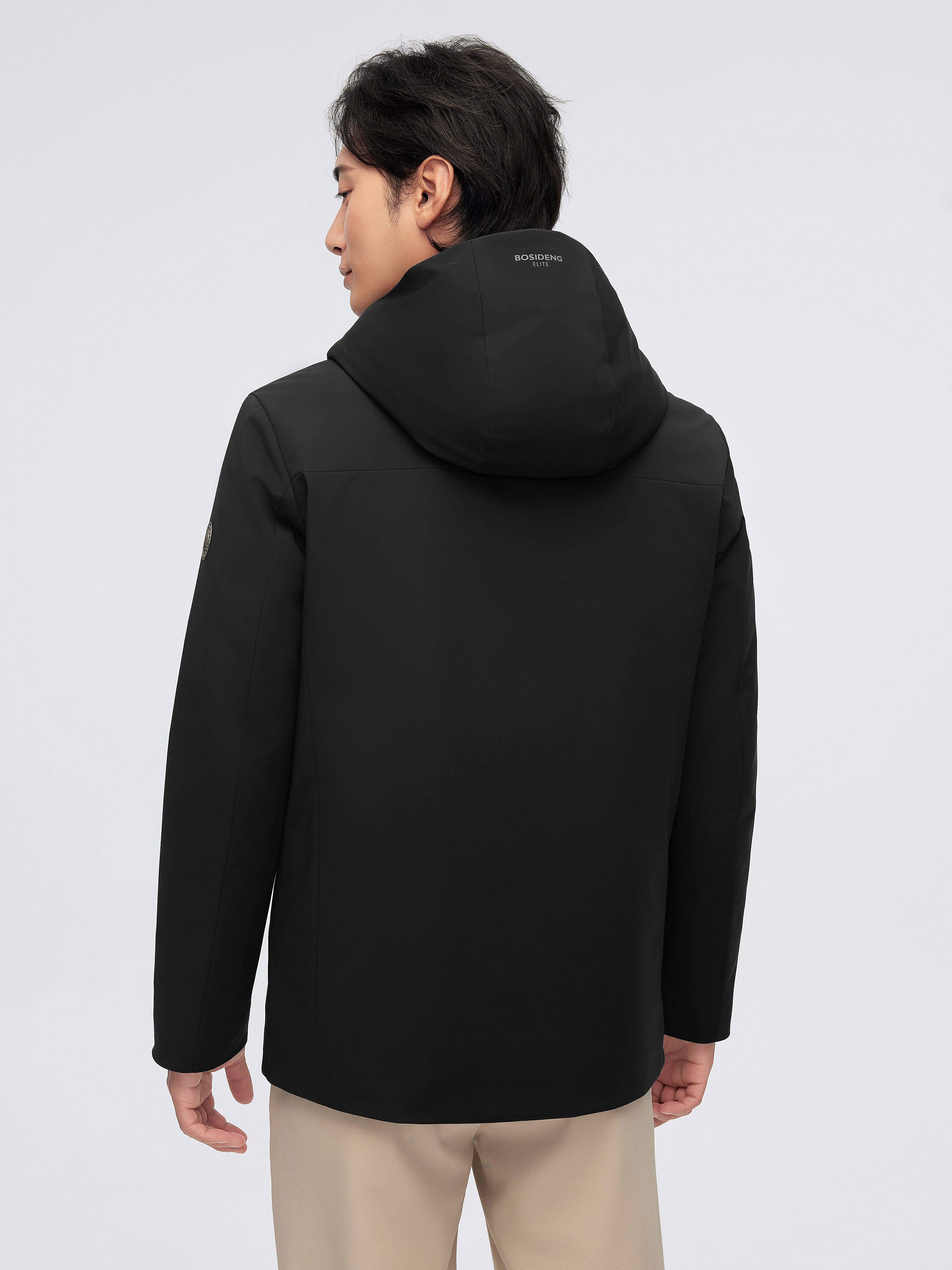 BOSIDENG 2024 Men's Goose Down Windbreaker With Hood 4155