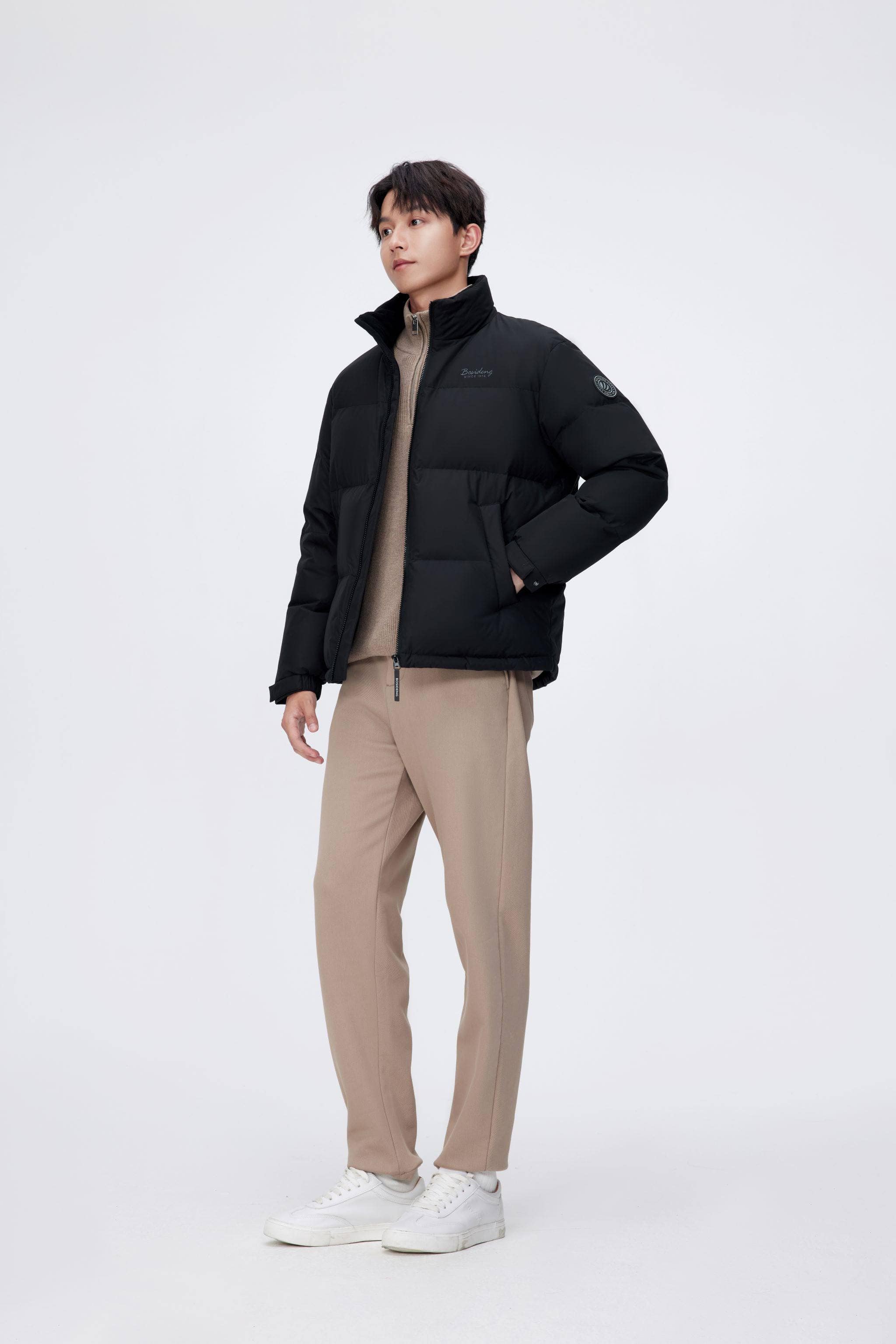 BOSIDENG 2024 Men's Standing Collar Down Jacket Jackets