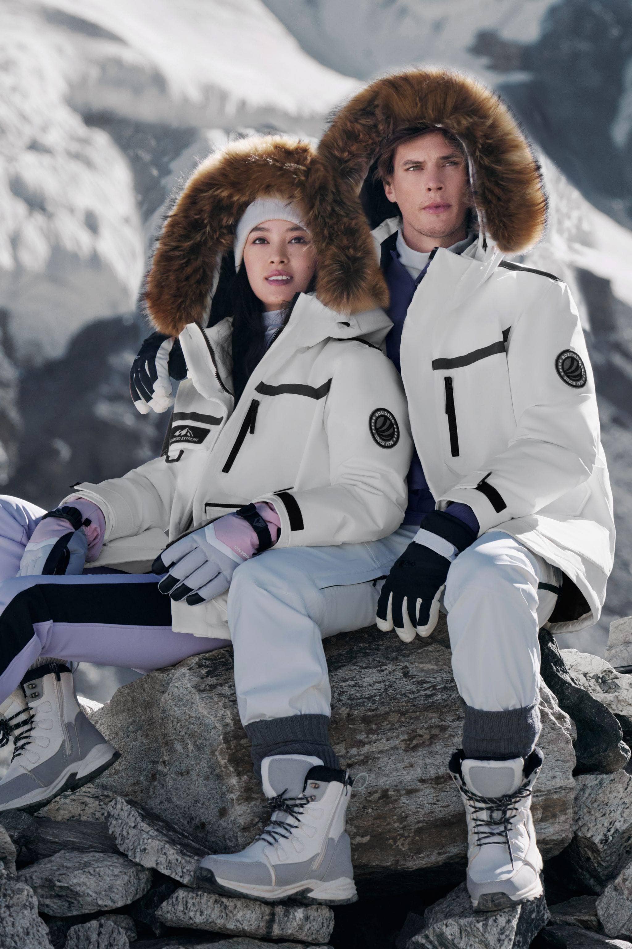 BOSIDENG 2024 Classic extreme goose down parka 2350 Parka Off white / XXXS