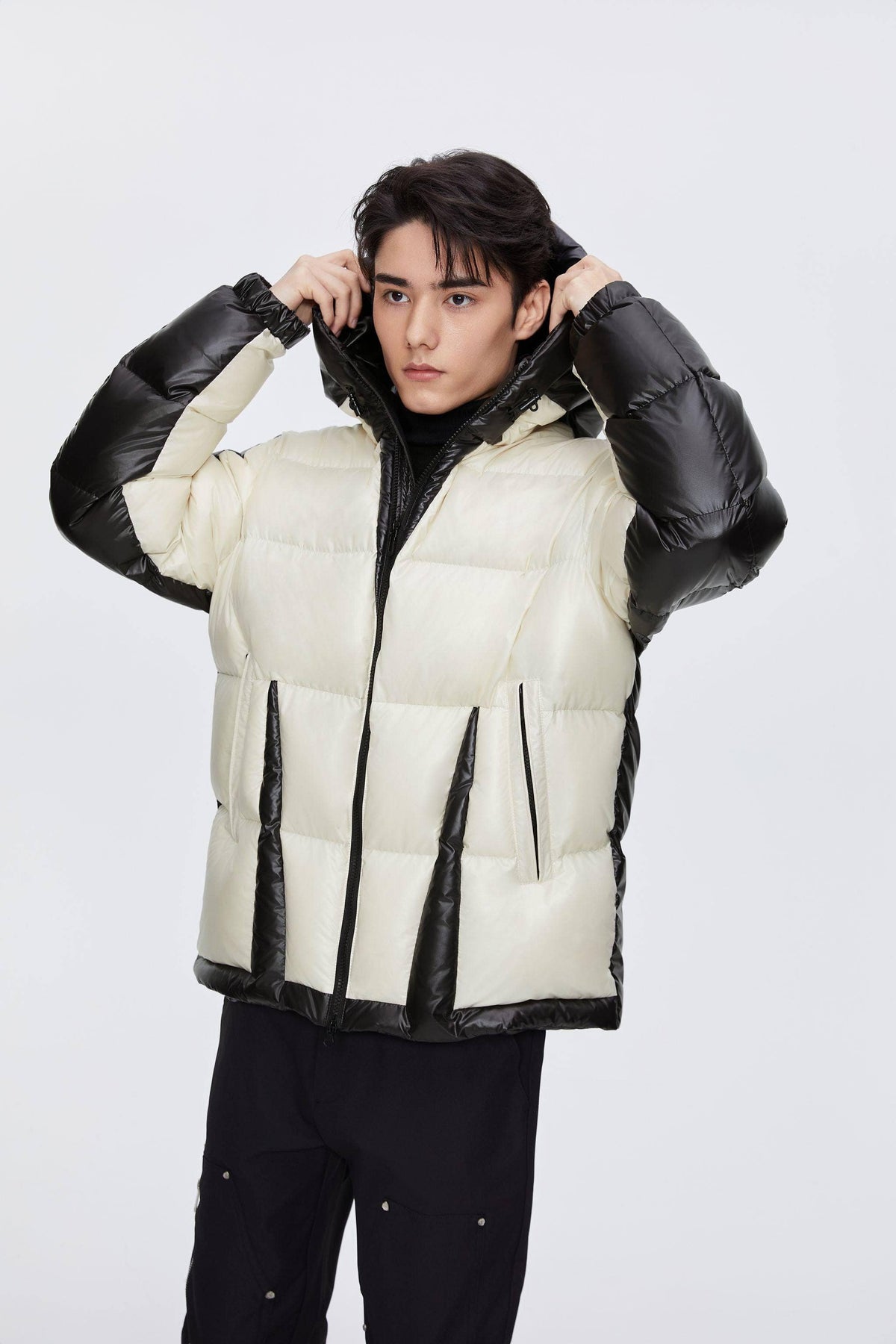 BSD X MSGM Color Block Puffer