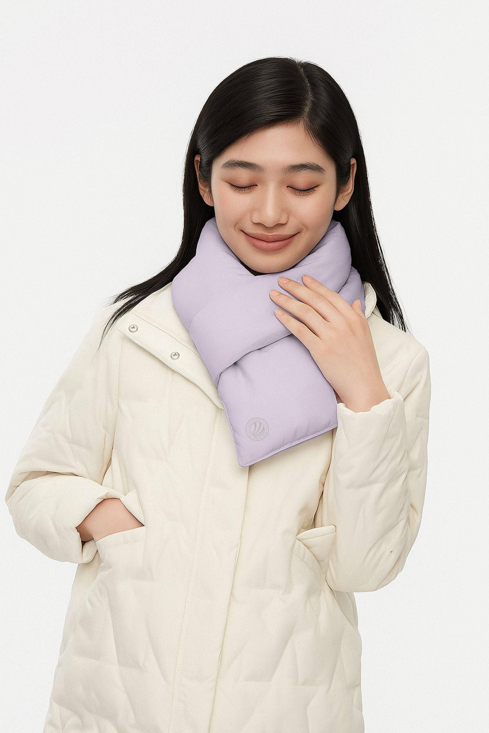 BOSIDENG 2024 Down scarf scarves Pastel Purple / One Size