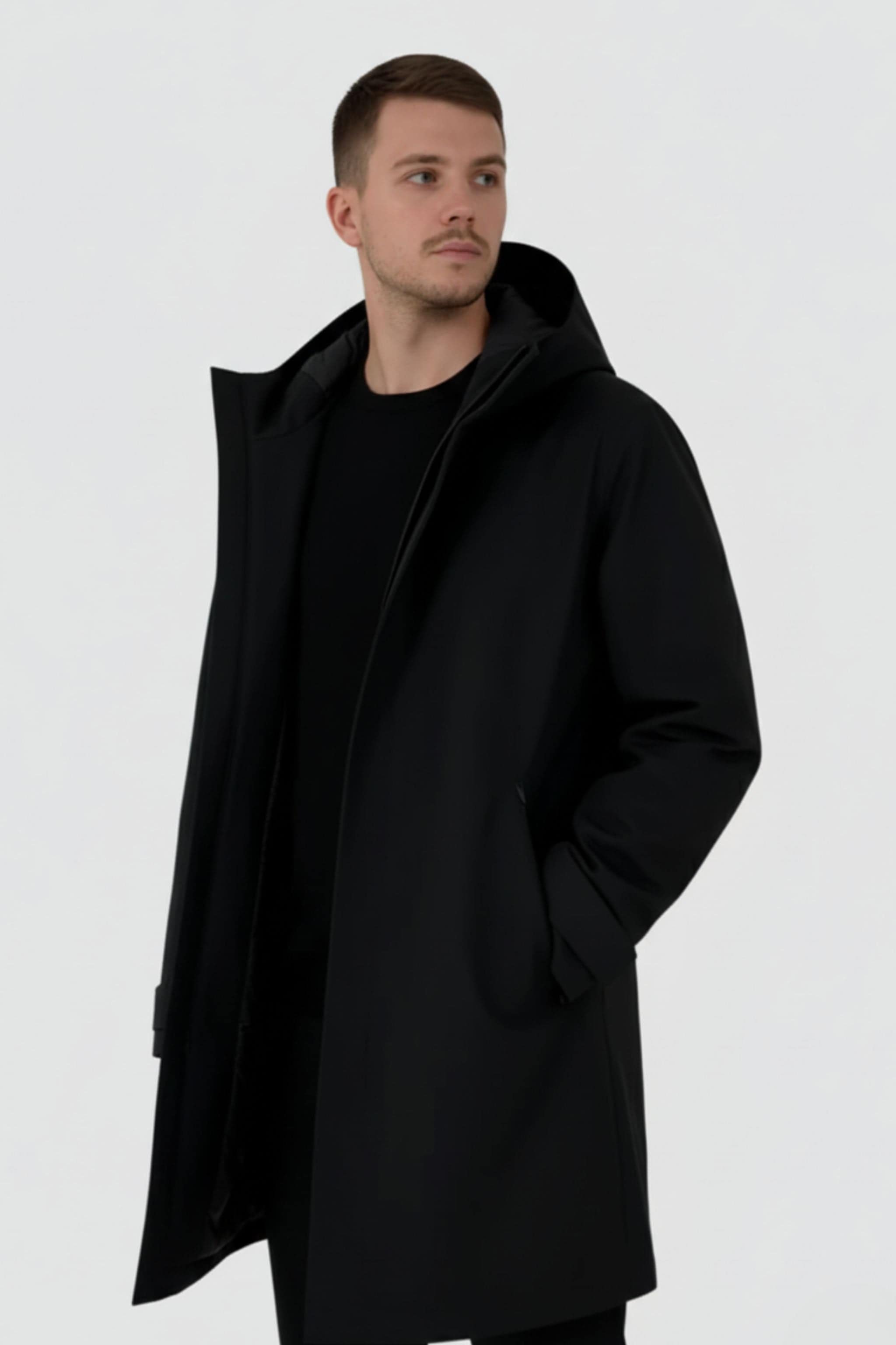 BOSIDENG 2024 Premium Business Men's Goose Down Mac With Hood 4733 Jackets