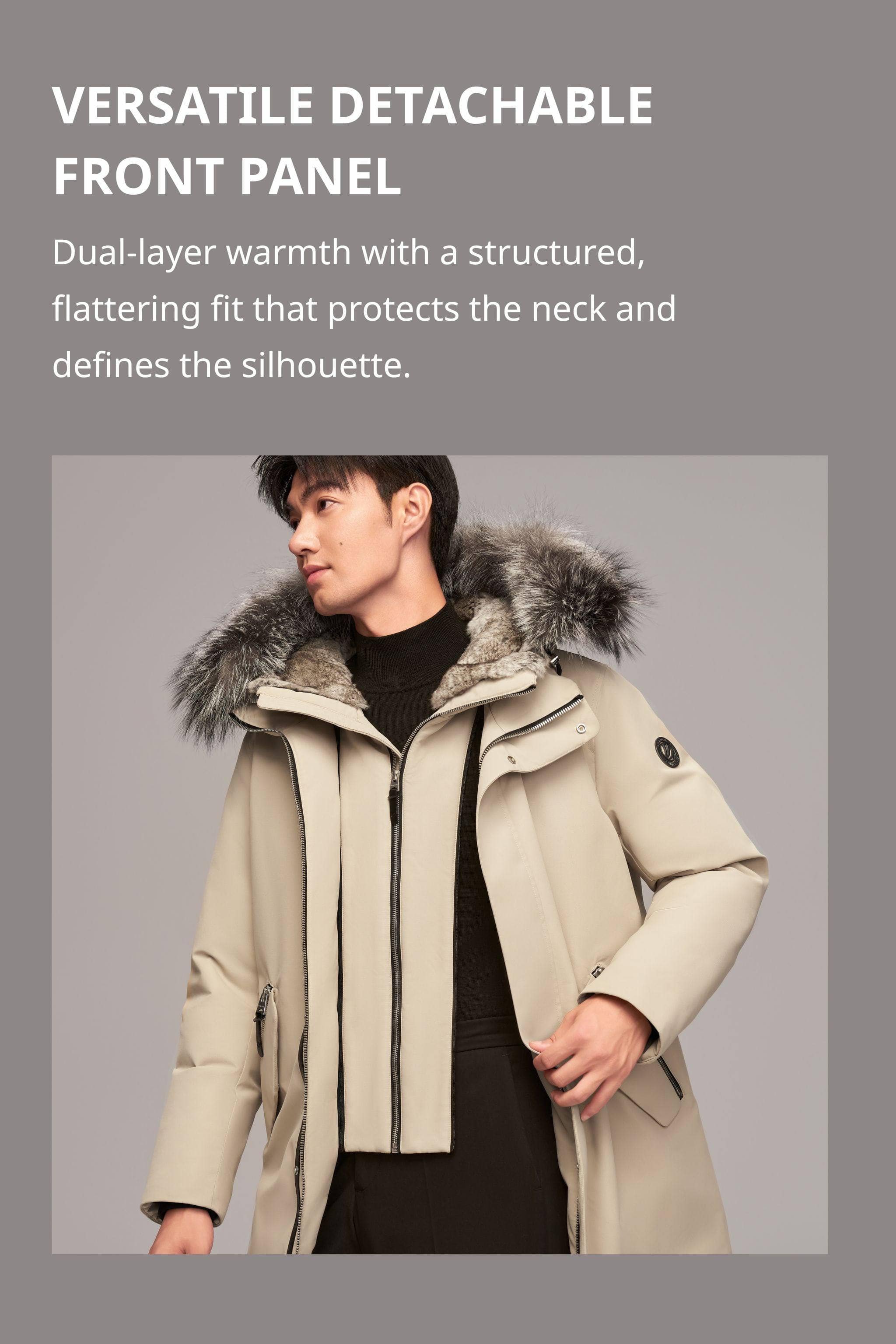 BOSIDENG 2024 Premium Business Men's Goose Down Mac With Hood 4781 Jackets