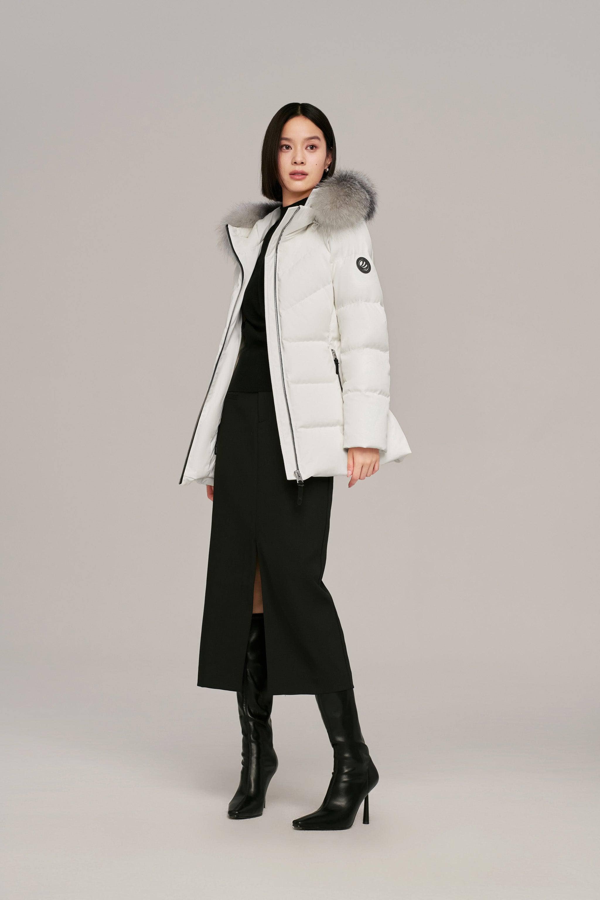 BOSIDENG 2024 Premium Business Women's Goose Down Jacket With Hood Jackets