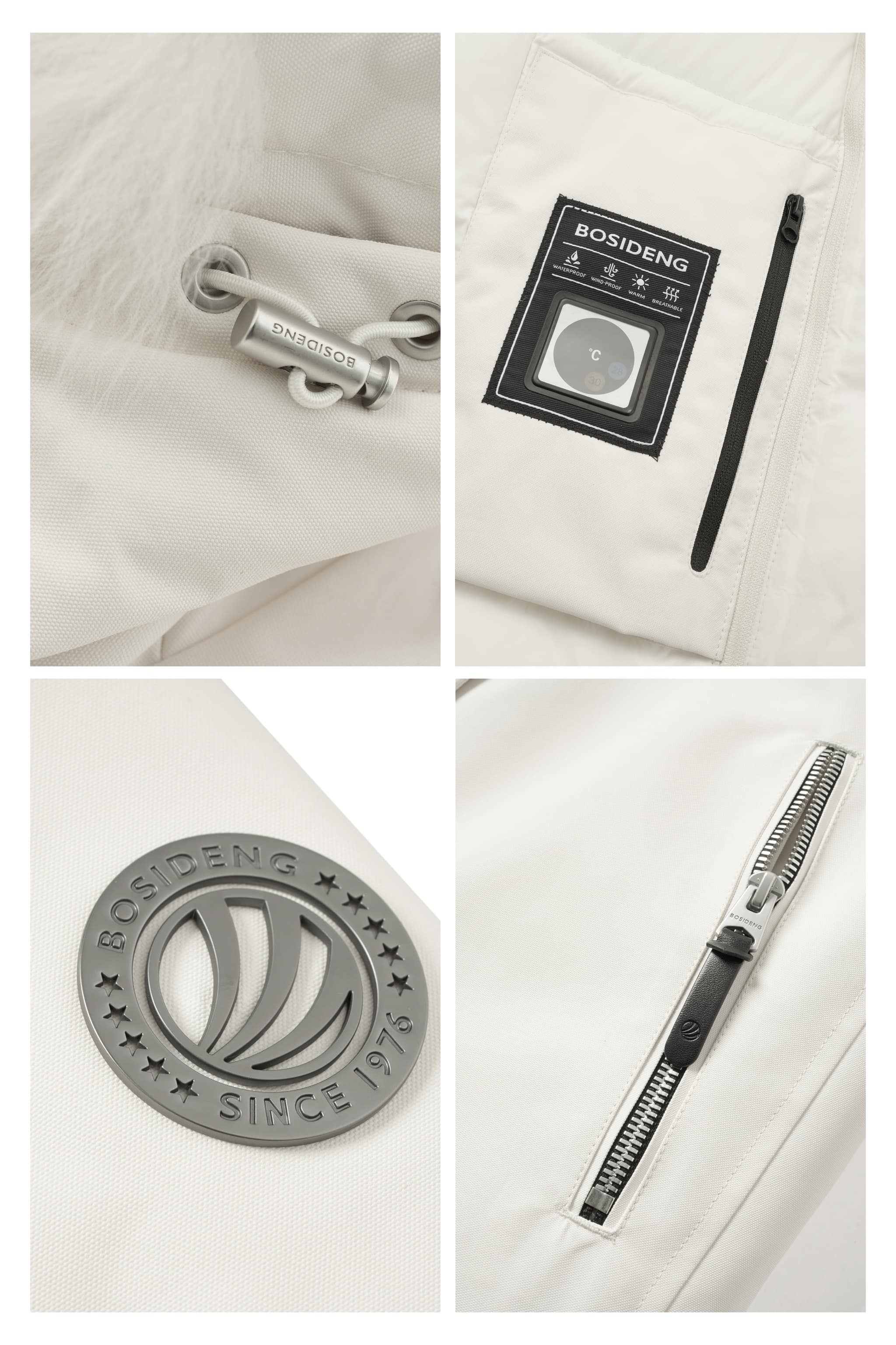 BOSIDENG 2024 Premium Business Women’s Mid-length Goose Down Coat Jackets