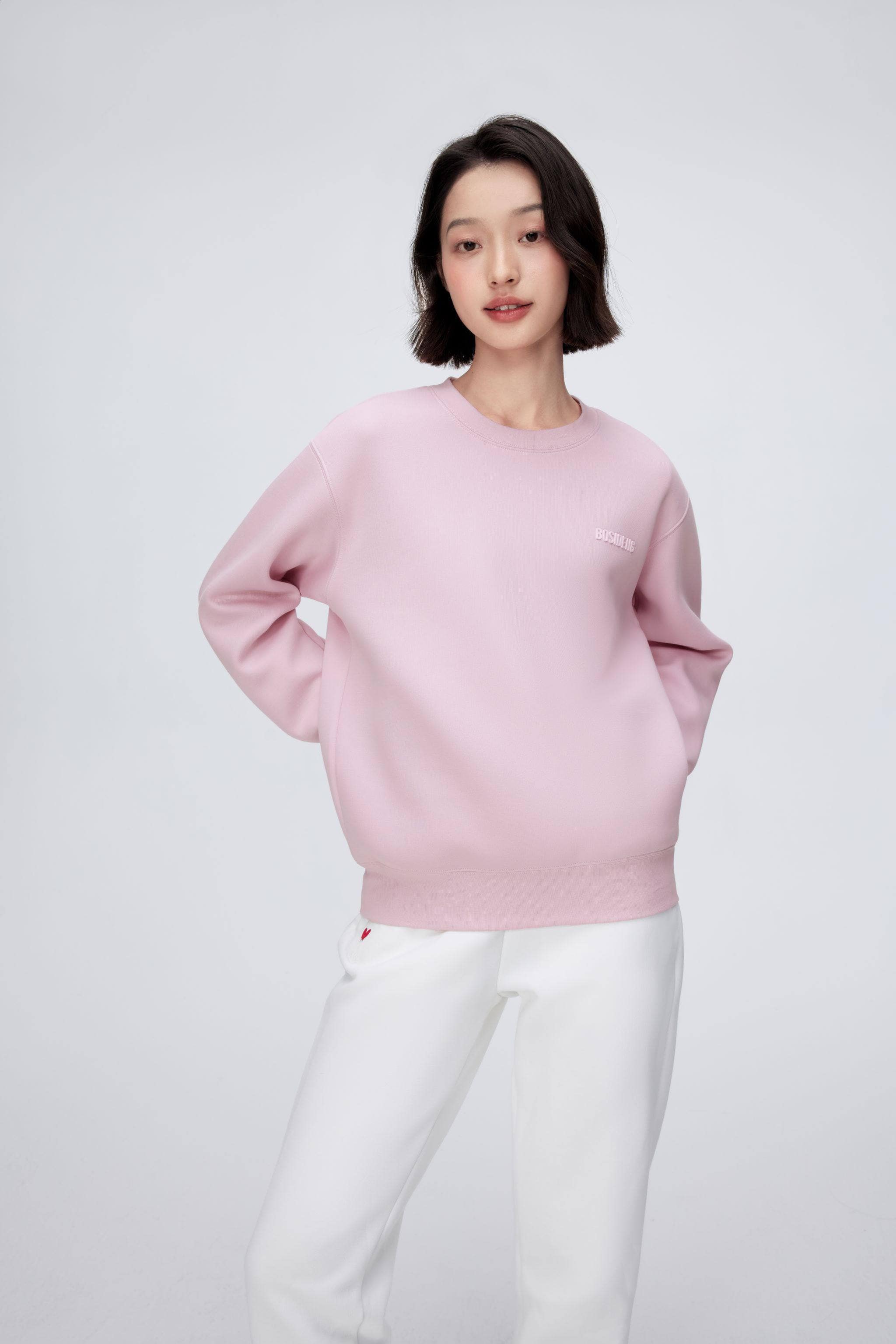 BOSIDENG 2024 Sweatshirt Shirts Red sandstone / XXS