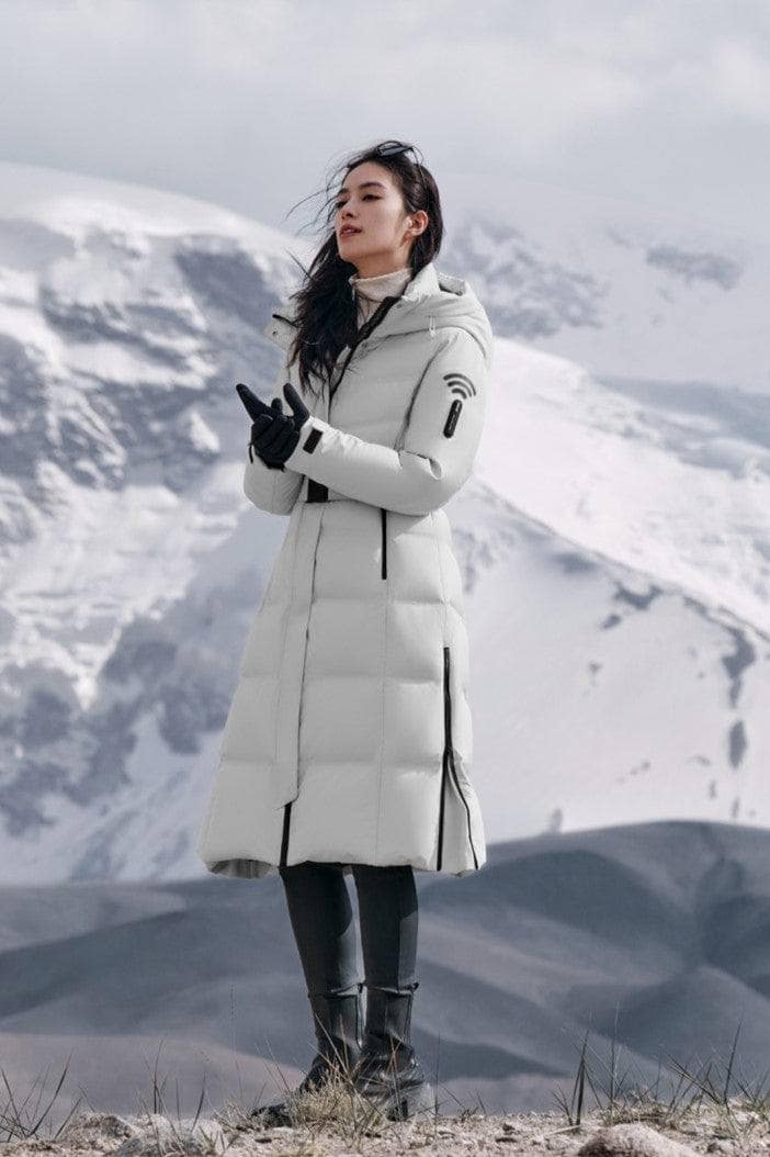 BOSIDENG 2024 GORE-TEX® Full-Length Down Corset Jacket Jackets Shell Grey / 4